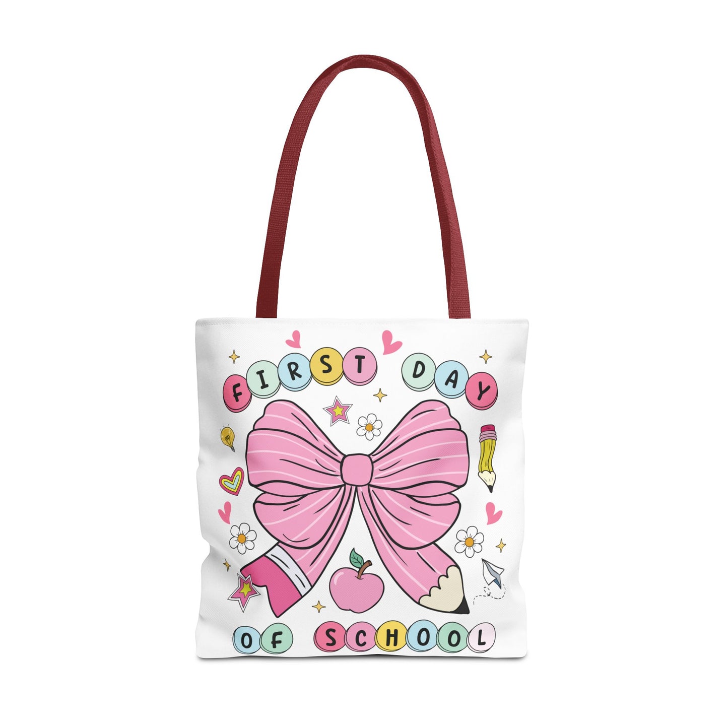 🎀 Coquette First Day of School Tote – Sweet Style for a Smart Start 📚