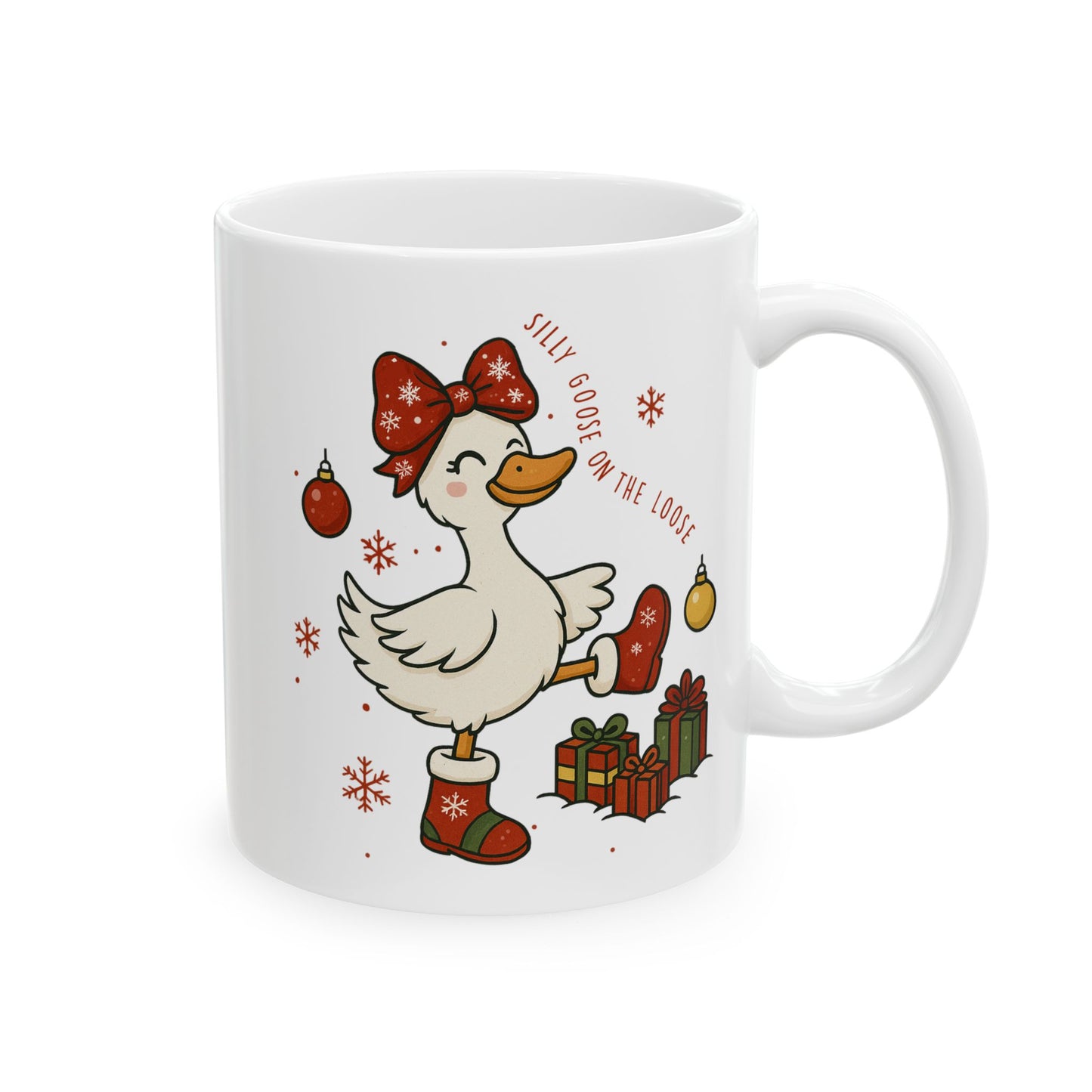 🦢🎄 Silly Goose for the Holidays – Festive Winter Cup ✨☕