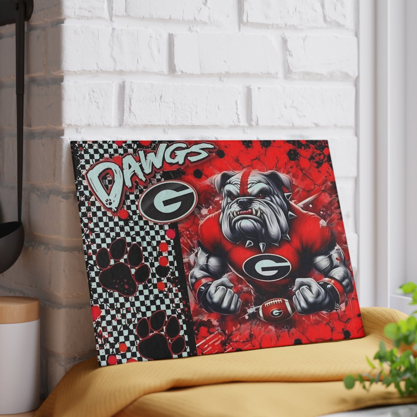 Red Dawgs Bulldog Cutting Board – Bold Spirit & Fierce Kitchen Style