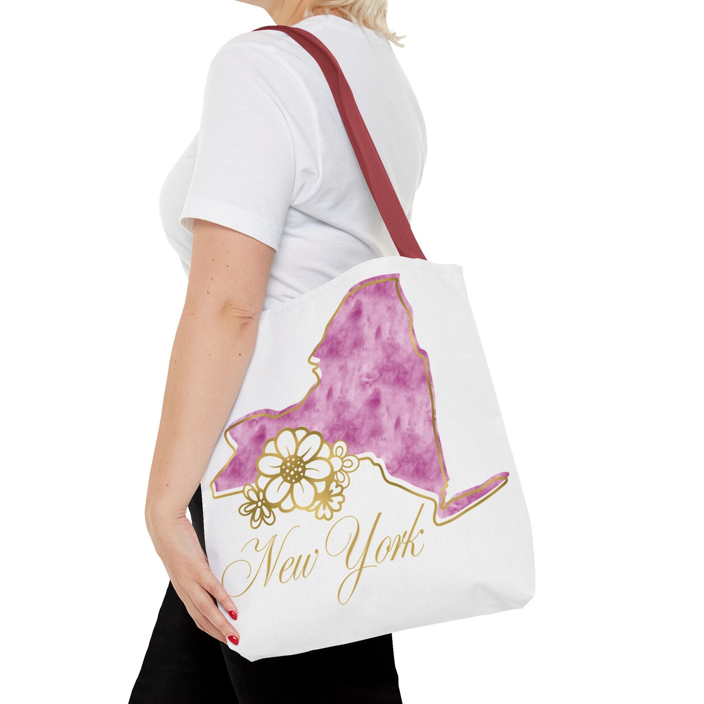 🗽 New York State Floral Tote Bag – Chic, Practical & City Charm 🌸