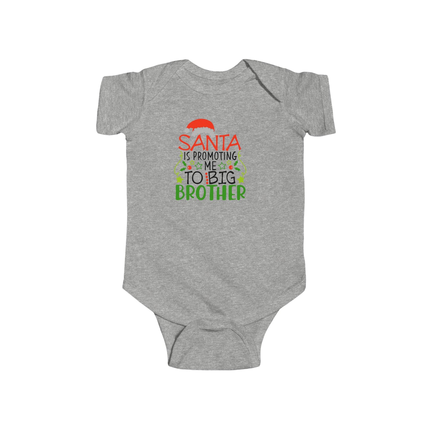 🎅 Santa Brother Baby Onesie – Festive Sibling Bodysuit for Holiday Photos