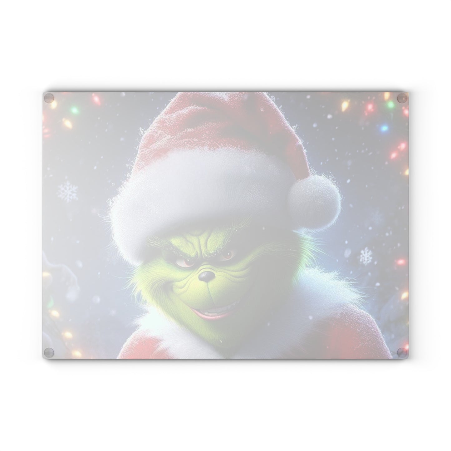 Sassy Green Christmas Cutting Board – Festive Mischief Meets Kitchen Fun!
