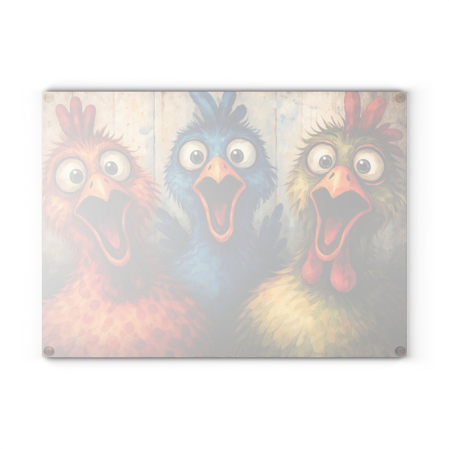 Colorful Chicken Farmhouse Art