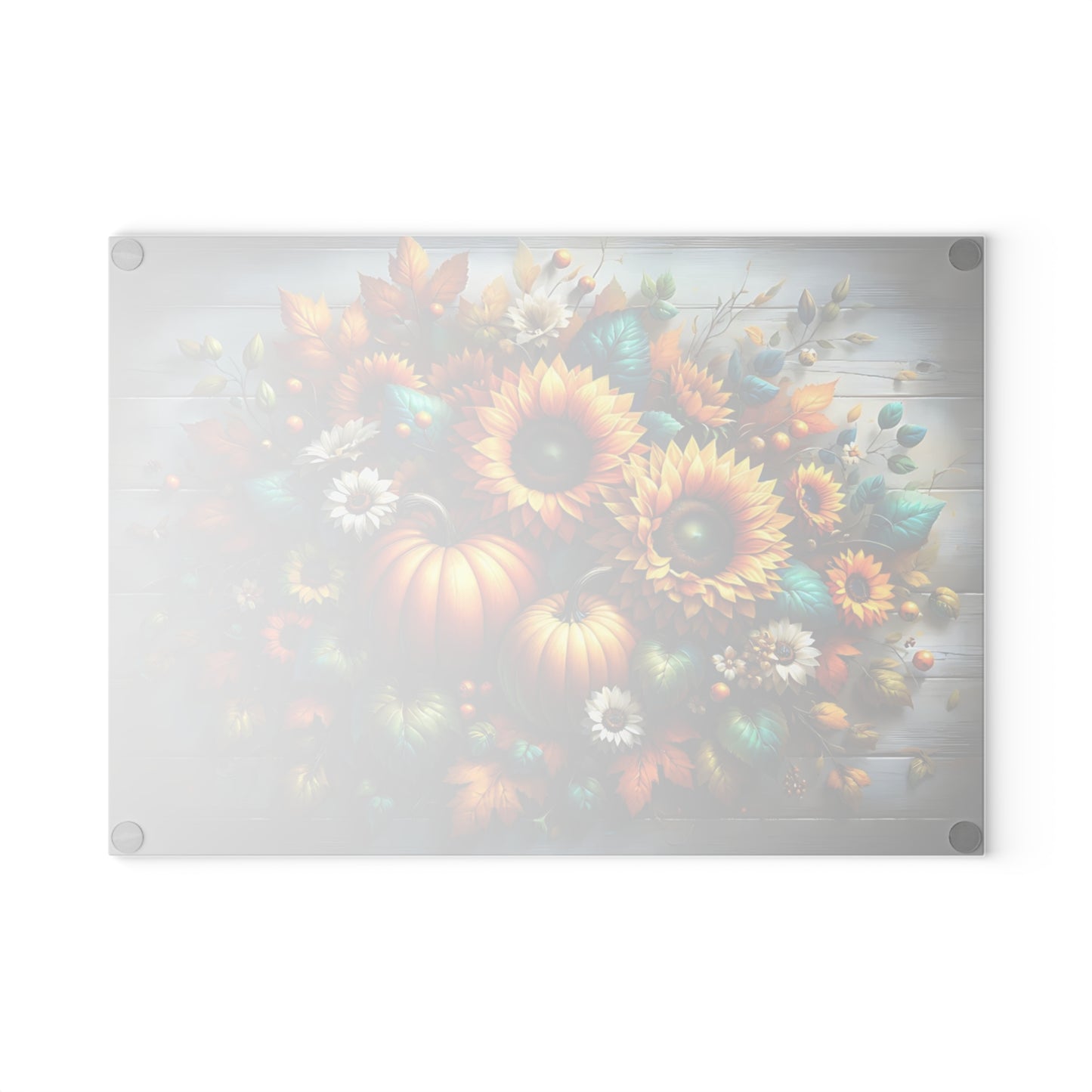 🌻🎃 Autumn Sunflower & Pumpkin Cutting Board – Rustic Harvest Charm for Your Kitchen 🍂✨