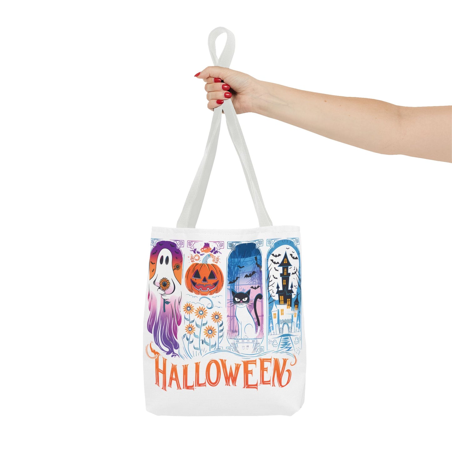 🎃 Haunted Halloween Tote Bag – Spooky Style with Autumn Vibes 👻