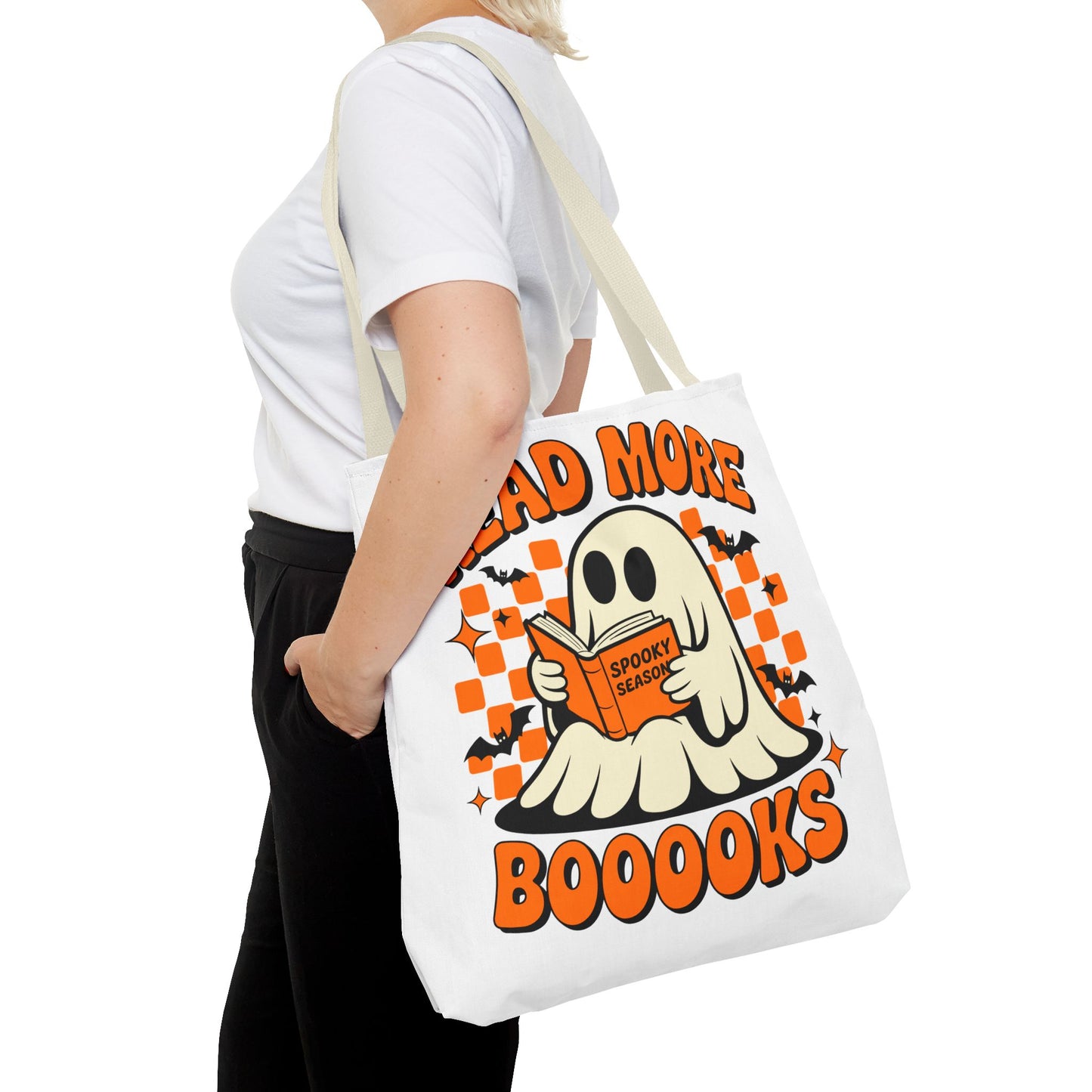 📚 Read More Booooks Halloween Tote Bag – Spooky Reads in Style 👻👜