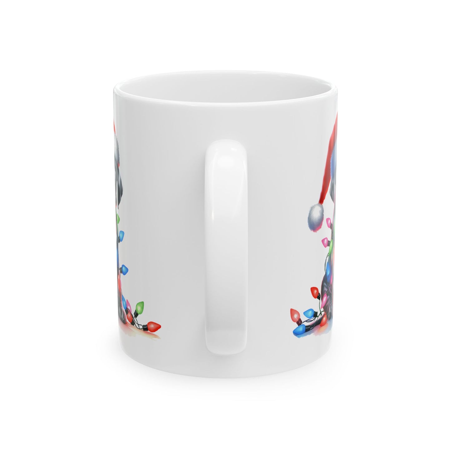 🎄 Great Dane Christmas Lights Mug – Festive Pup Charm in Every Sip 🎄