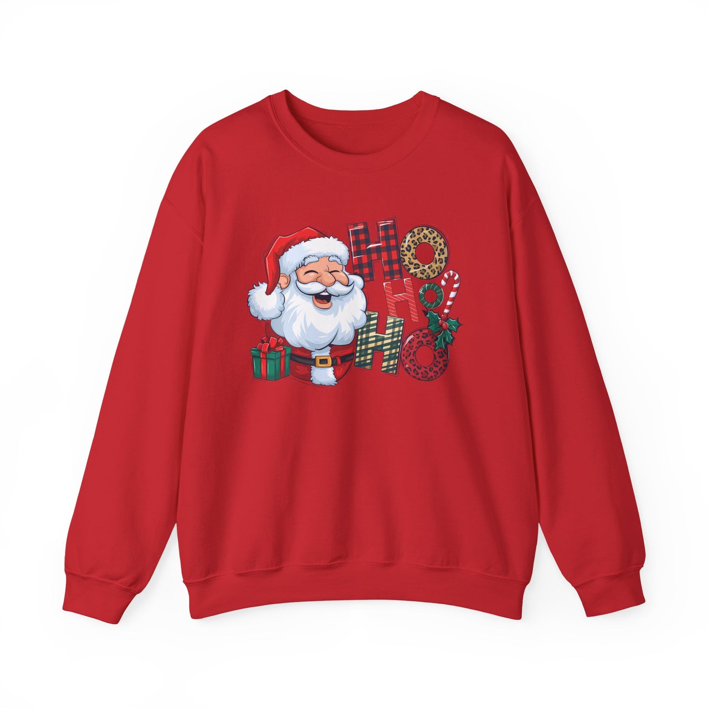 🎅✨ HO HO HO Santa Sweatshirt – Classic Holiday Cheer 🎄🎁