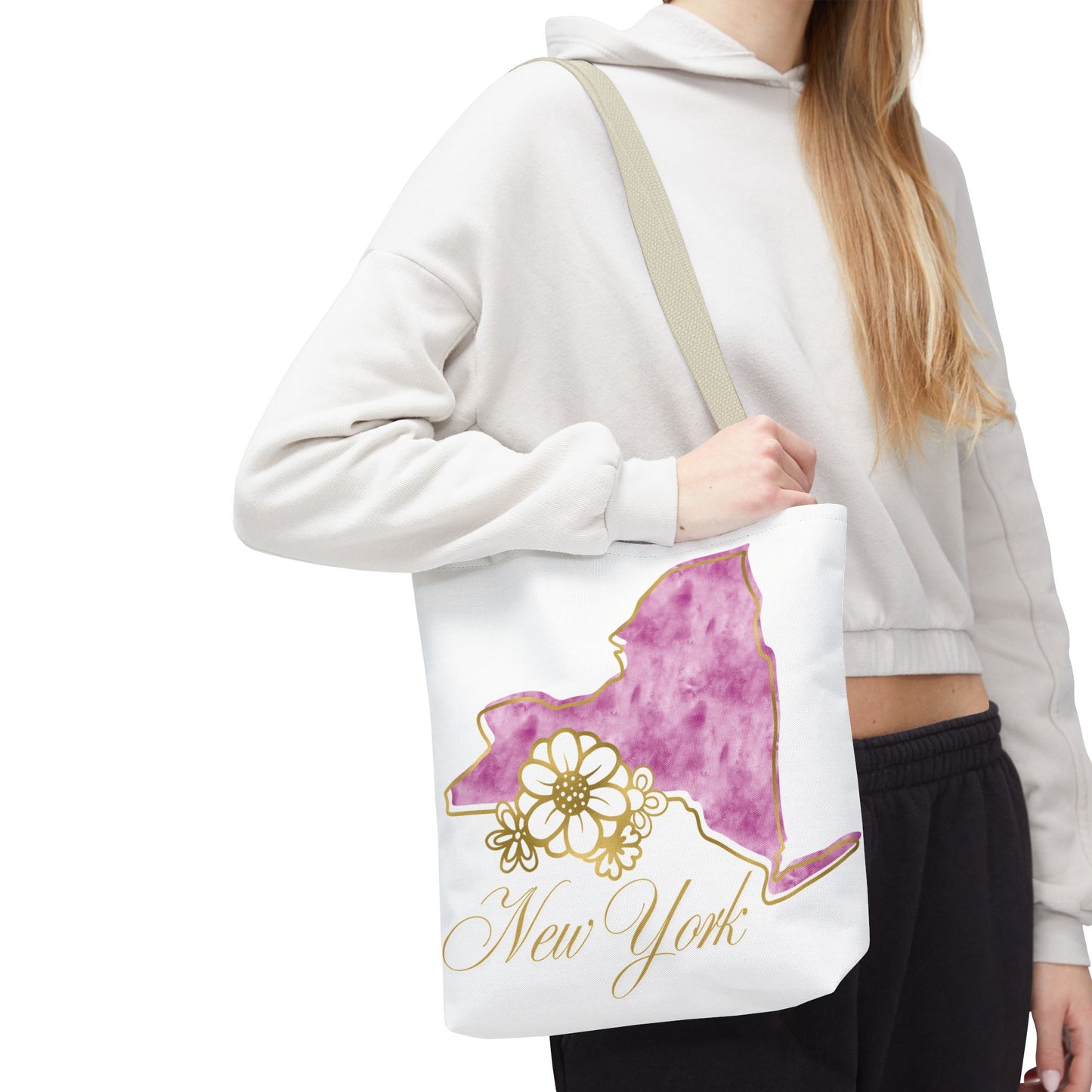 🗽 New York State Floral Tote Bag – Chic, Practical & City Charm 🌸