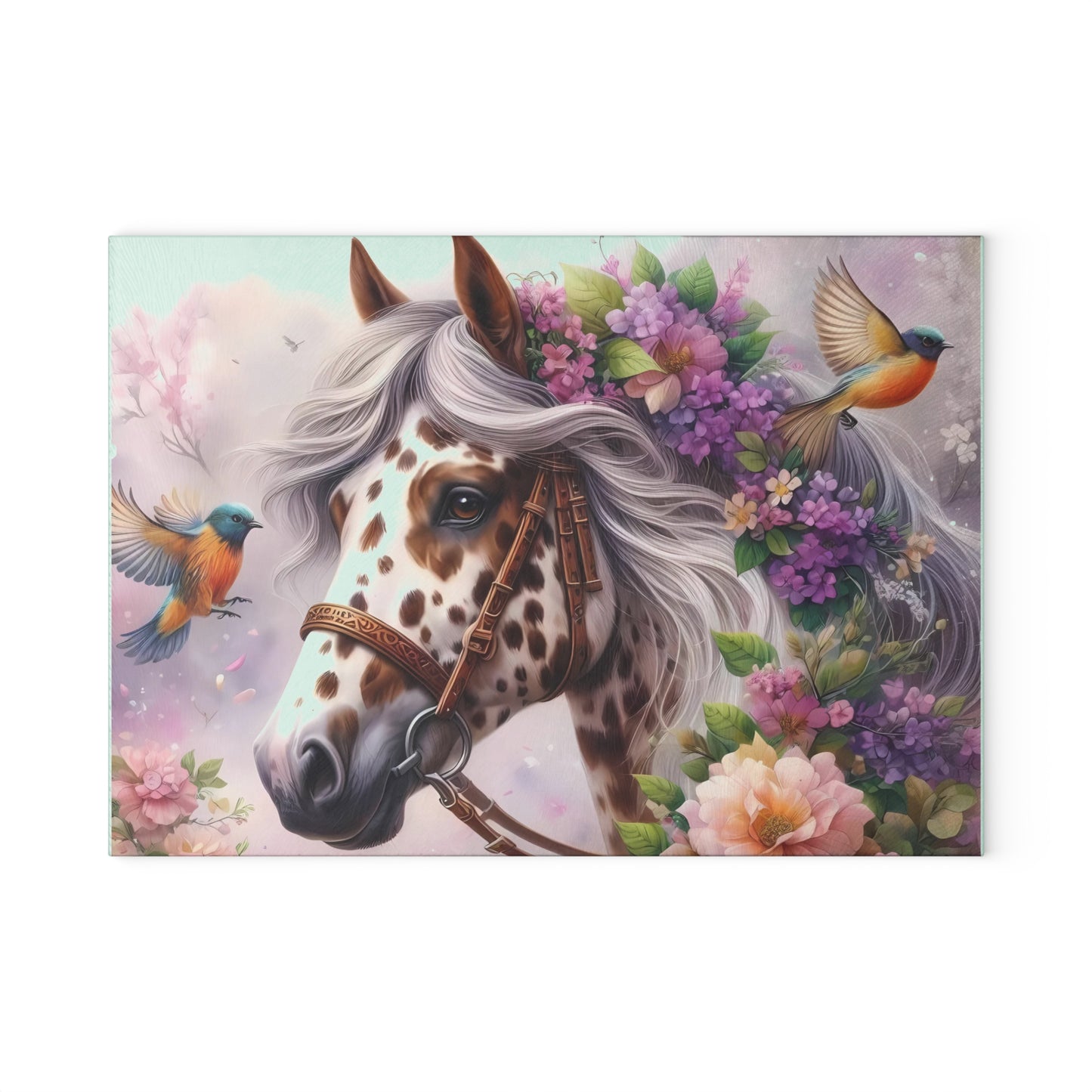 Appaloosas Horse cutting board Tempered Glass Cutting Board Charcuterie Board Chopping Board Housewarming Gift Custom cutting board