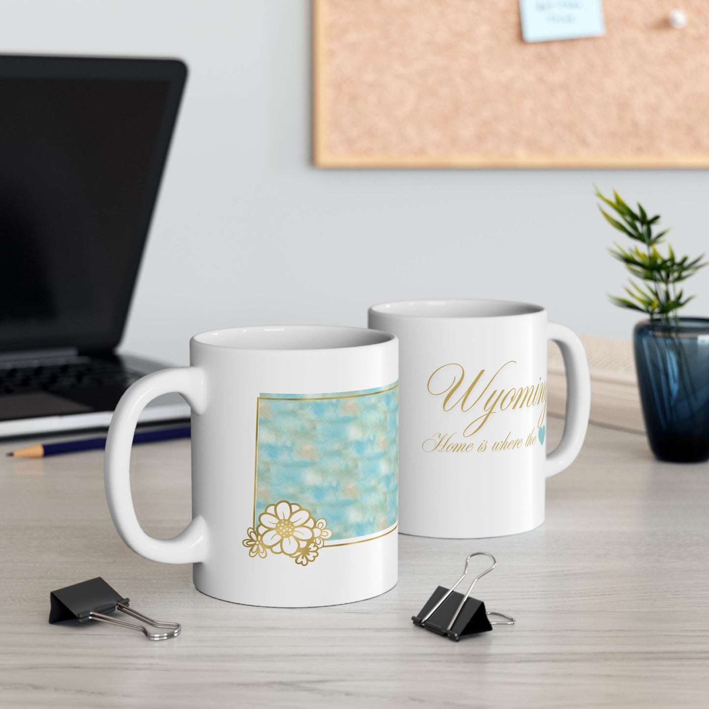 ☕ Home is Where the ❤️ Is – Wyoming Mug – Western Skies & Warm Sips 🤠