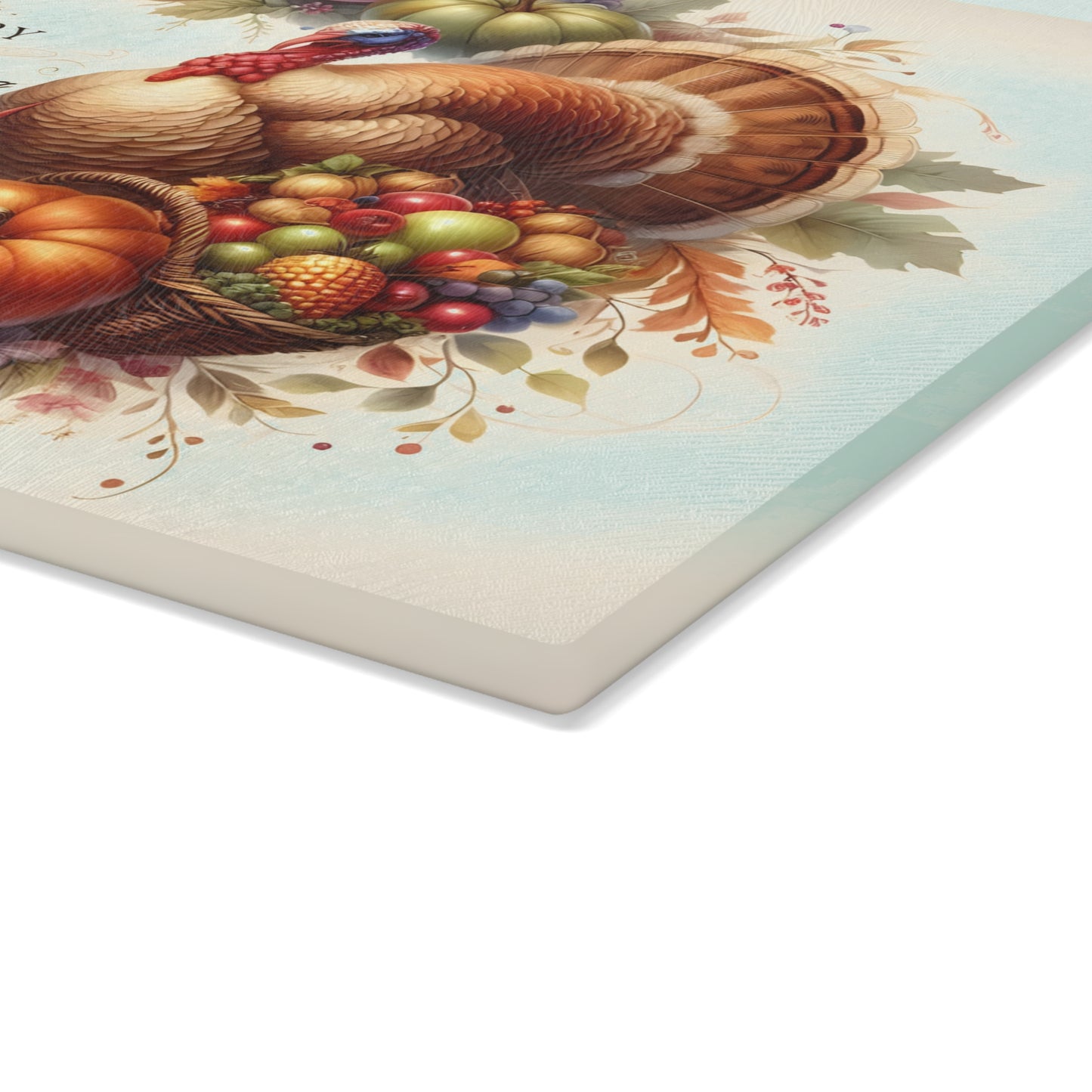 🦃🍂 “Happy Thanksgiving” Fall Turkey Cutting Board – Harvest Kitchen Décor ✨🌻