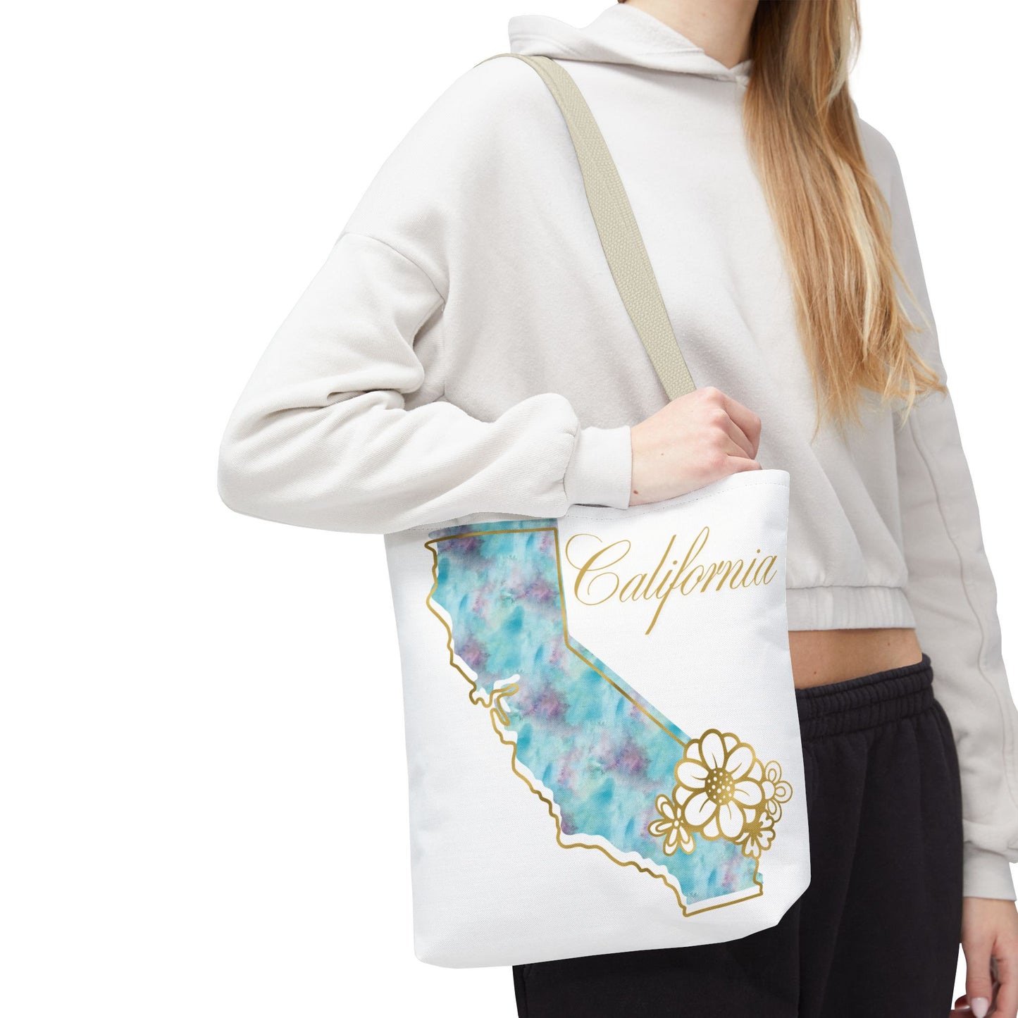🌸 California State Floral Tote Bag – Elegant, Artistic & Practical 👜