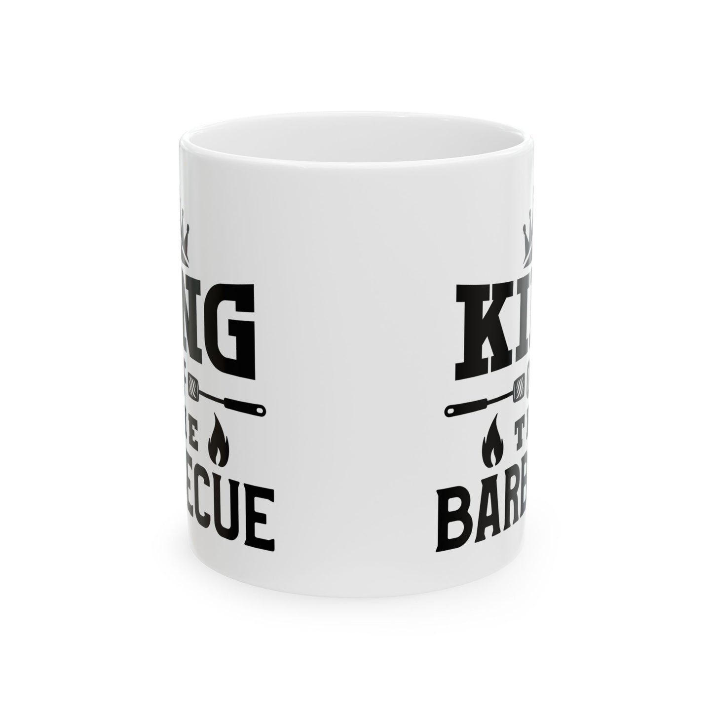 🔥👑 KING OF THE BARBEQUE – Funny BBQ Dad Coffee Mug (11oz & 15oz) 👑🔥