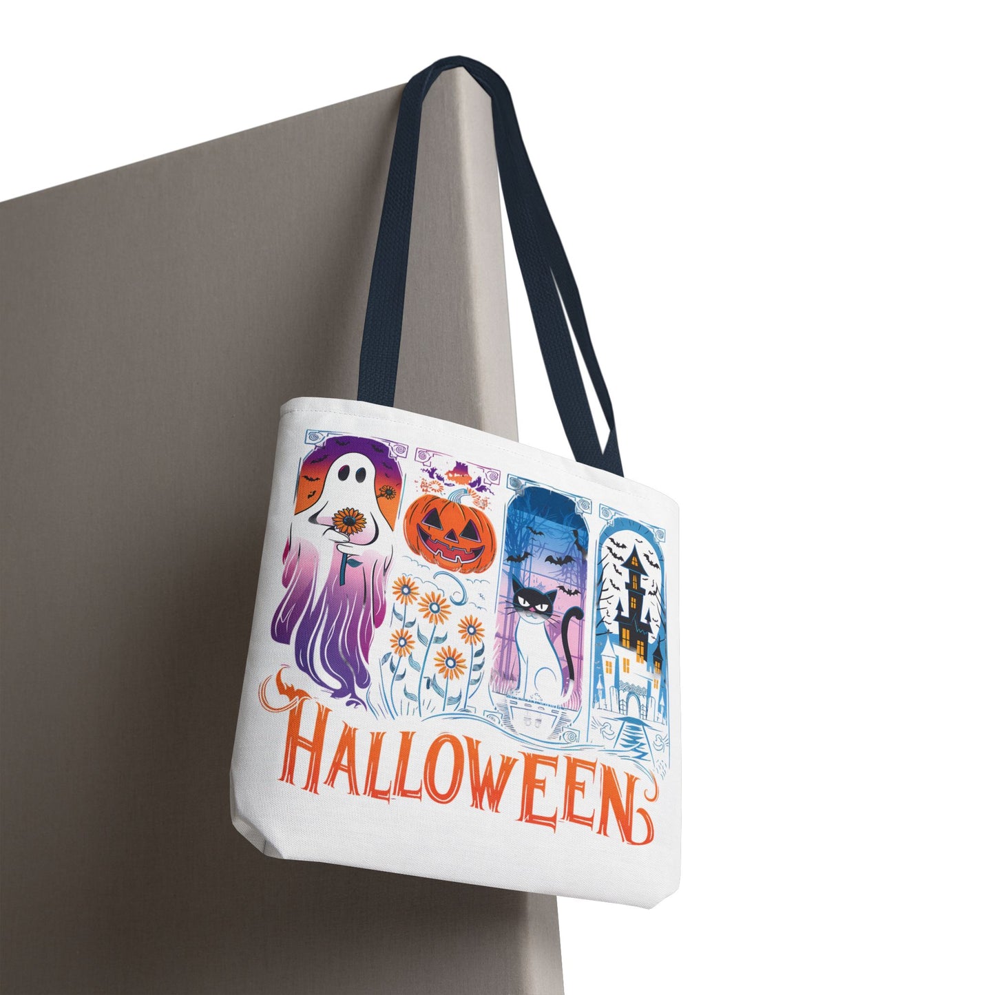 🎃 Haunted Halloween Tote Bag – Spooky Style with Autumn Vibes 👻