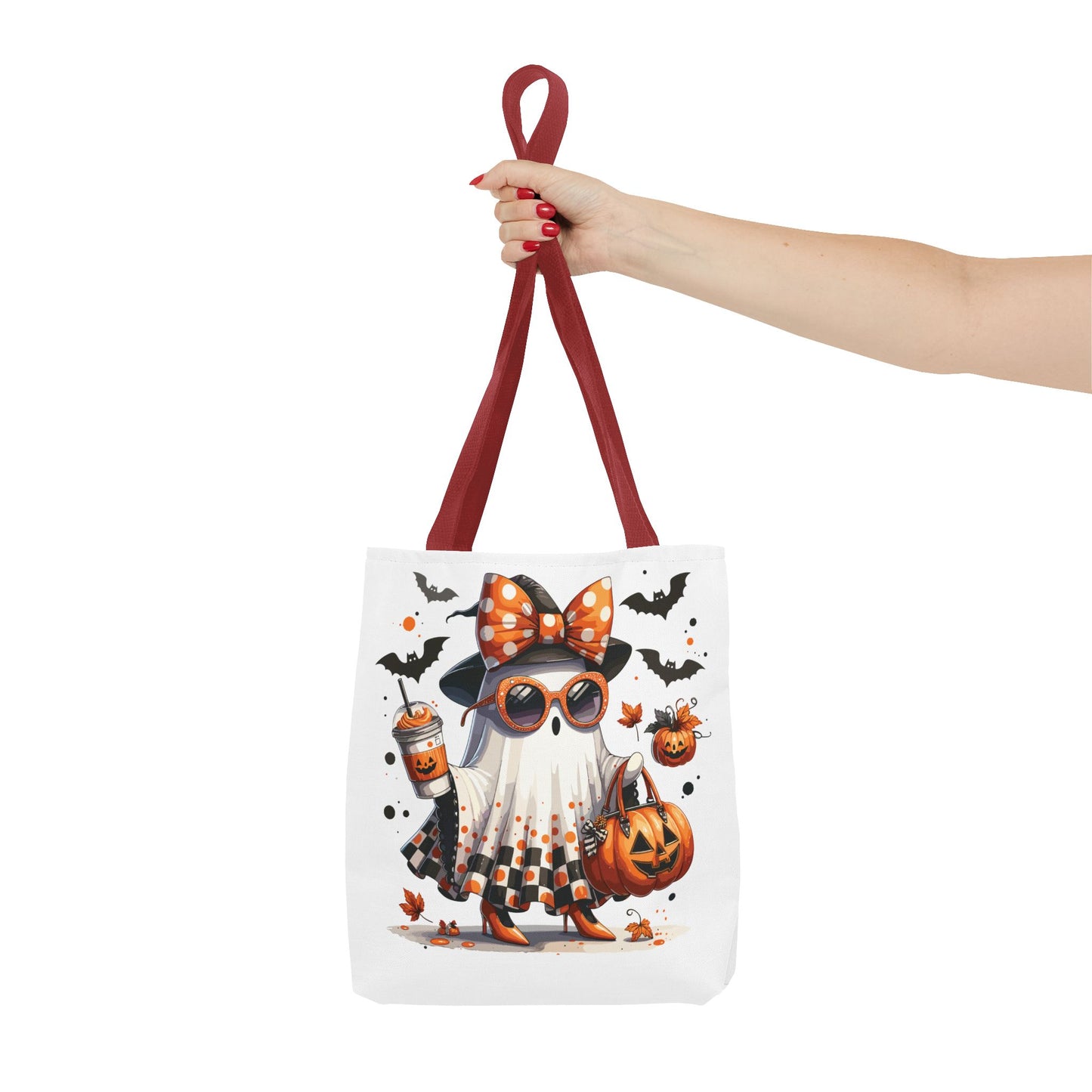 🧡 Chic Ghost Halloween Tote Bag – Sassy, Stylish & Spook-tacular 👻🎃