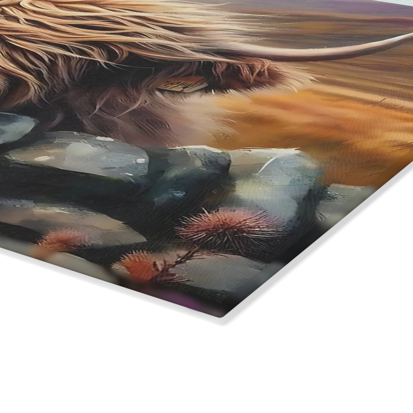 🐂🌾 Rustic Highland Cow Cutting Board – Countryside Charm for Your Kitchen Décor 🪵✨