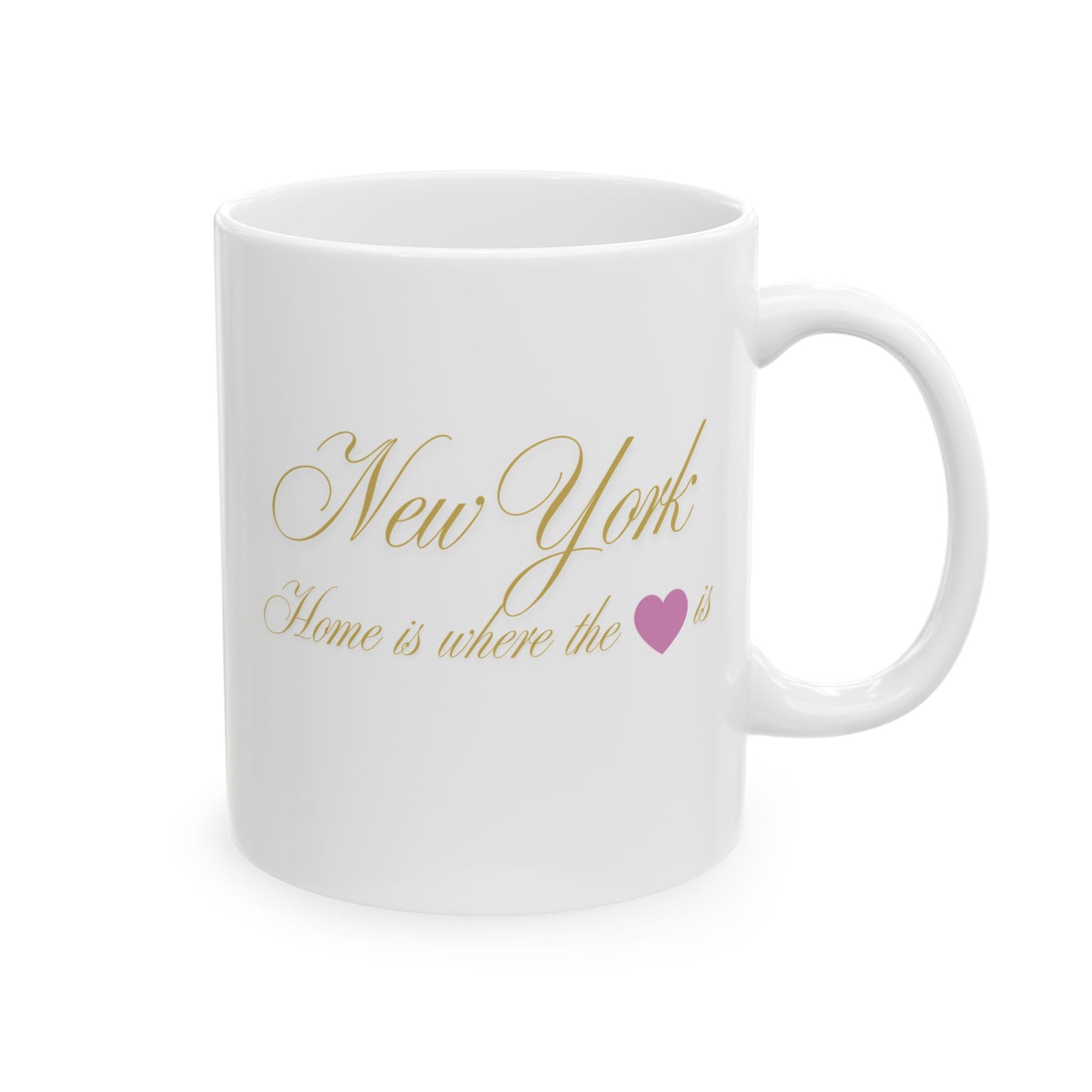 ☕ Home is Where the ❤️ Is – New York Mug – City Lights & Cozy Sips 🗽