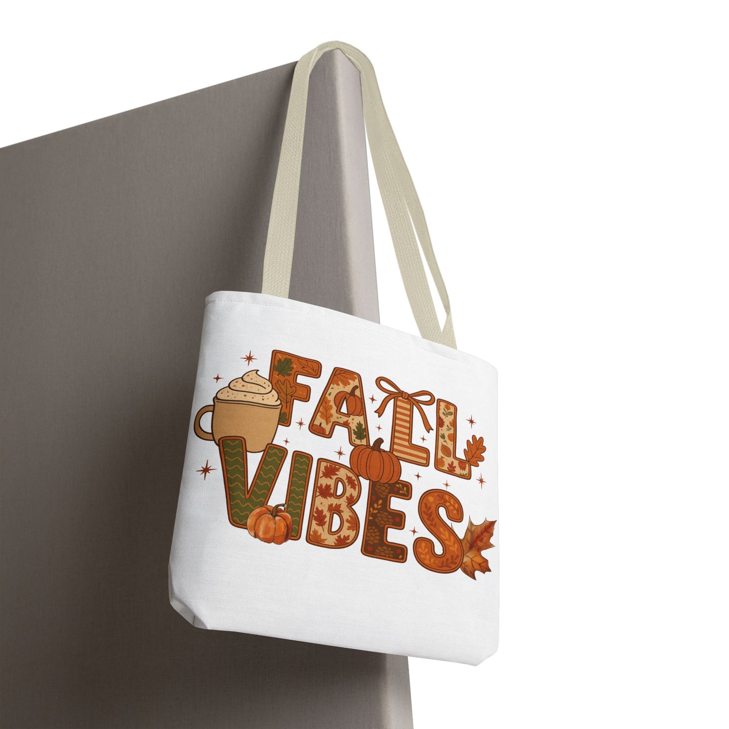 🍁 Fall Vibes Tote Bag – Cozy Comfort for Your Autumn Adventures 🎃☕