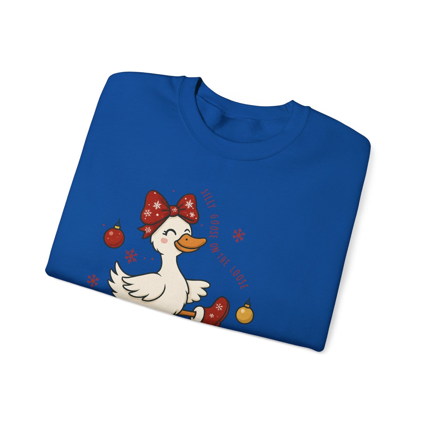 🪿🎁 Silly Goose on the Loose Sweatshirt – Whimsical Holiday Cheer ❄️✨
