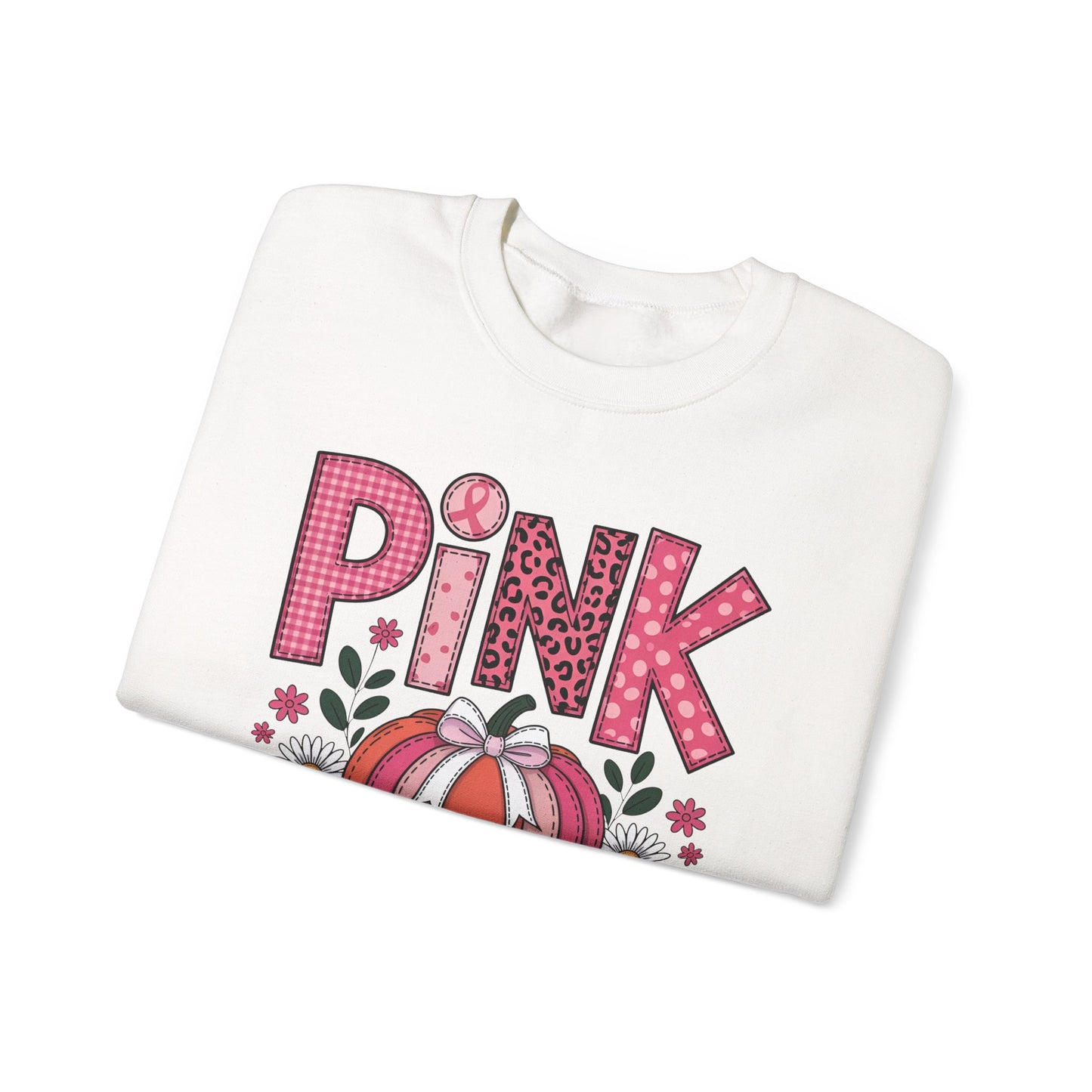 🎃🎀 Pink Out Pumpkin Sweatshirt – Fall Breast Cancer Awareness