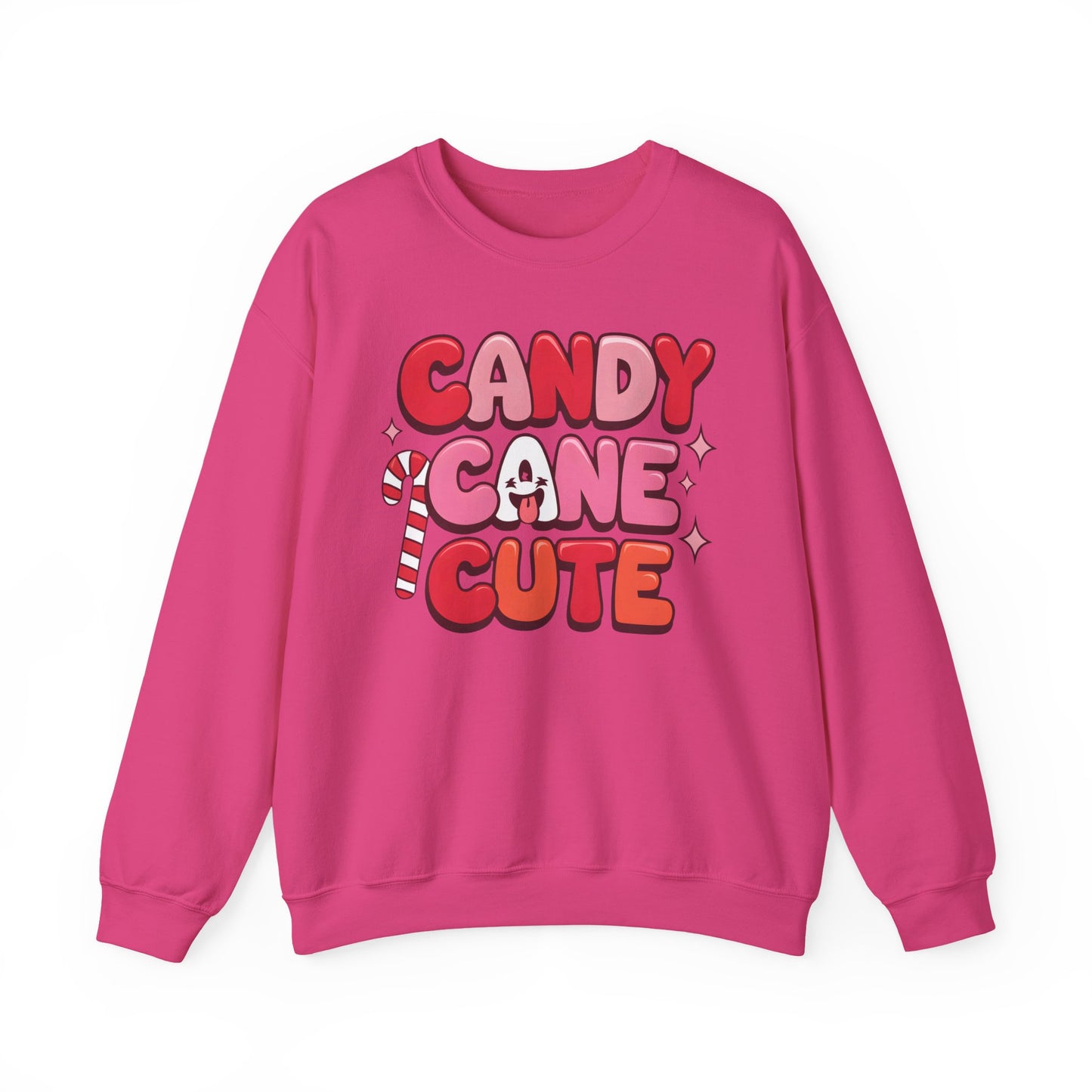 🎀🍭 Candy Cane Cute Women’s Christmas Sweatshirt – Soft, Cozy & Playful Holiday Style