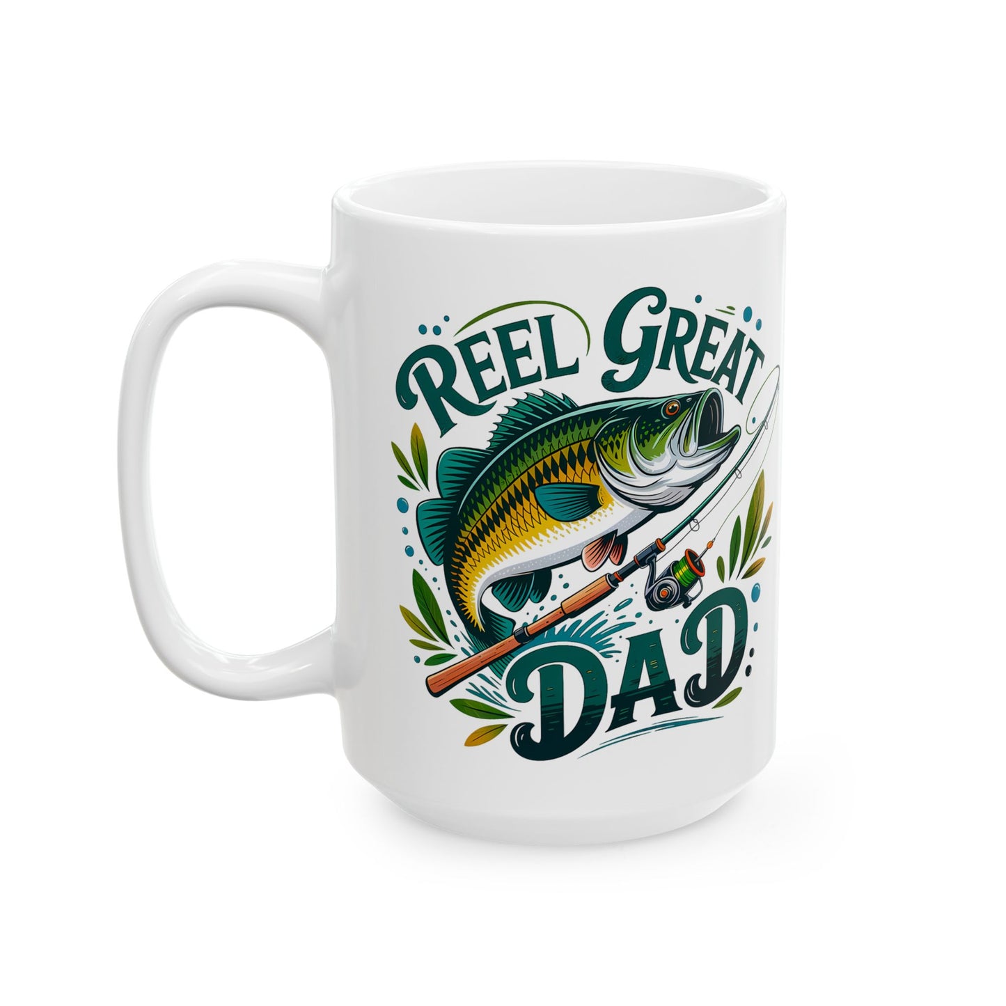 REEL GREAT DAD – Fishing Mug for Father’s Day, Birthday, or Just Because