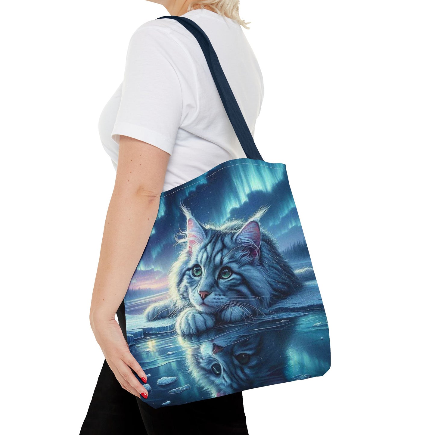 Bolso de mano Majestic Maine Coon Cat: duradero, elegante y reutilizable, ideal para amantes de los gatos, dueños de mascotas, para ir de compras, leer libros y para uso diario.