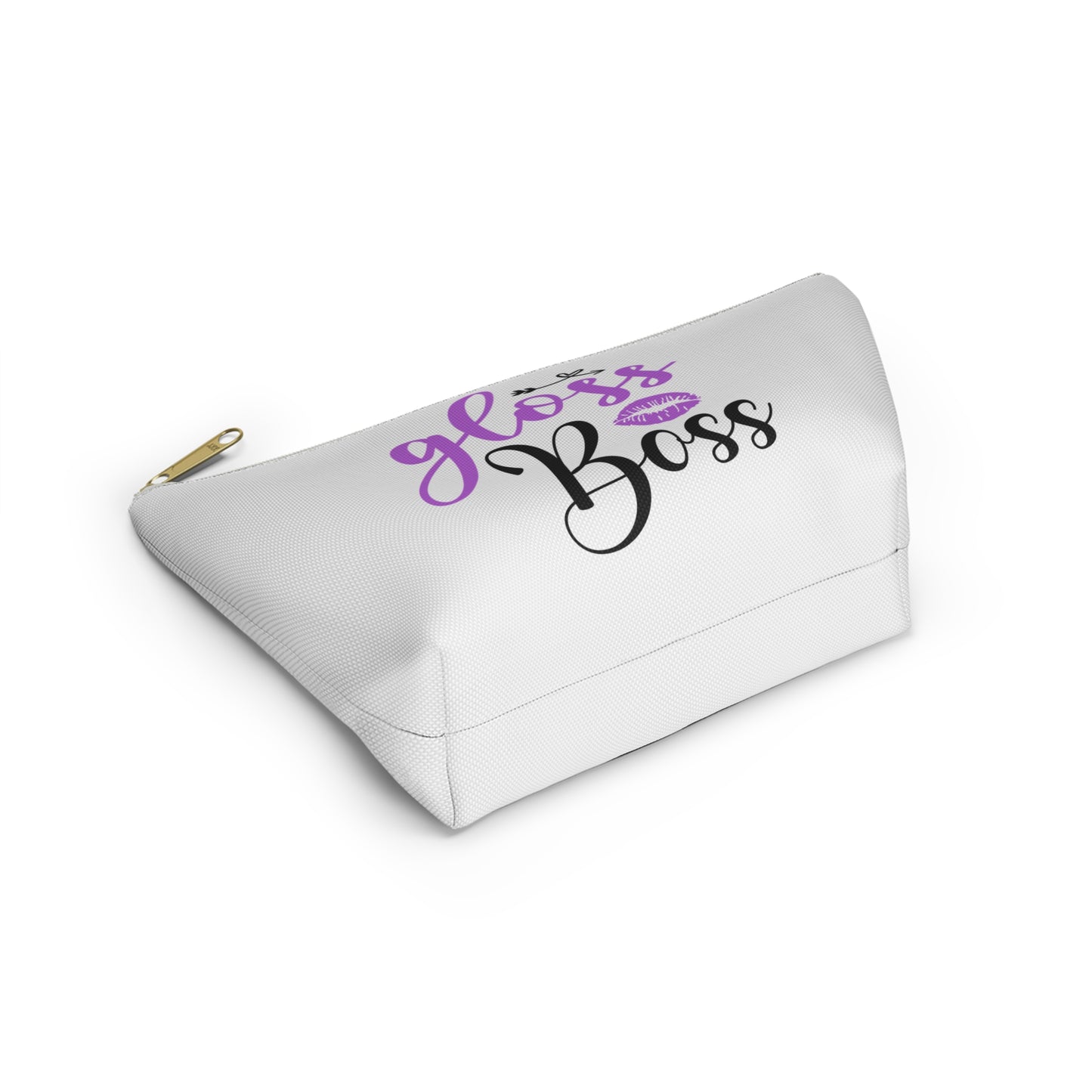 Accessory Pouch – "Gloss Boss" Purple Makeup Bag