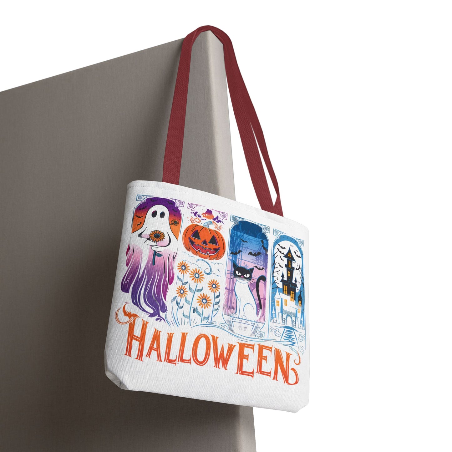 🎃 Haunted Halloween Tote Bag – Spooky Style with Autumn Vibes 👻