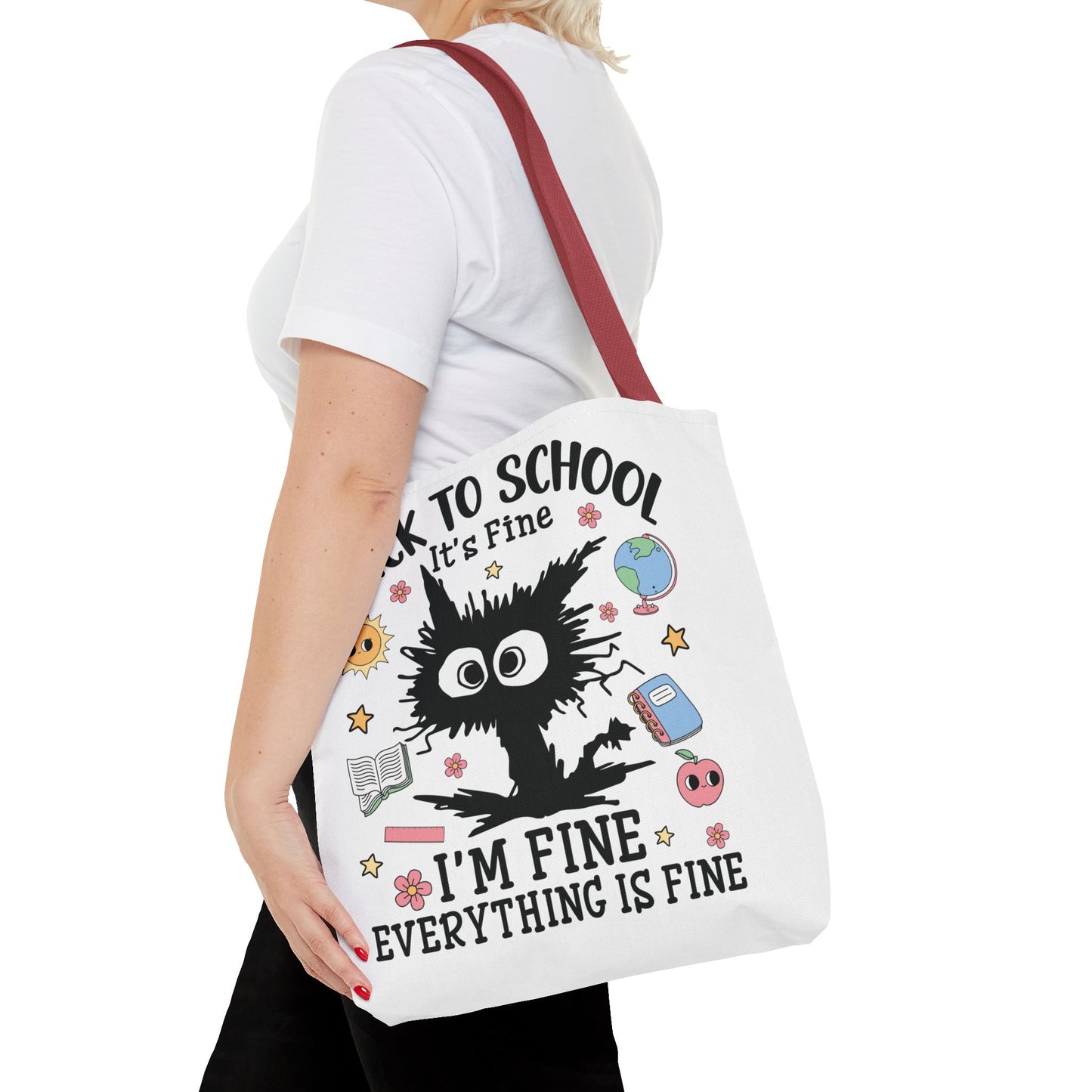 👀 I See Smart People Tote – Kawaii School Vibes with a Clever Twist 🍎