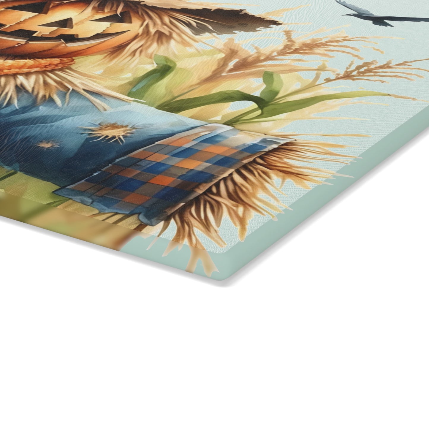 🎃 Pumpkin Scarecrow Cutting Board – Rustic Harvest Charm for Your Kitchen 🌾