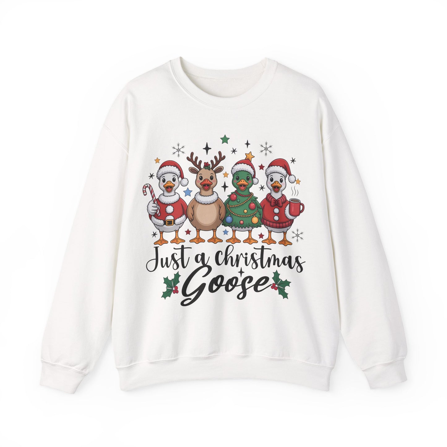 🎄🦆 Christmas Ducks Sweatshirt – Funny Holiday Farm Animal Crewneck 🎁