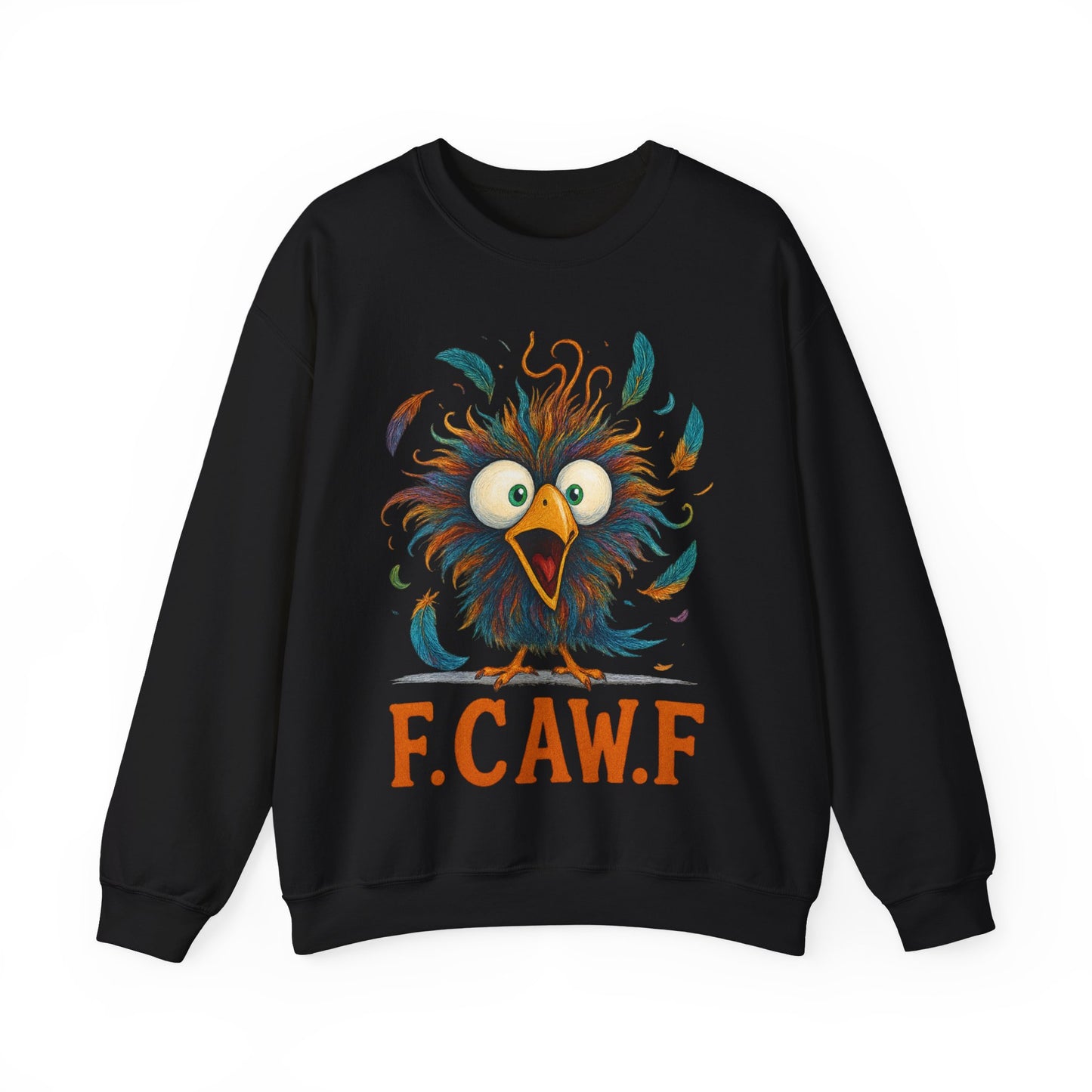 🍂🪽 F.CAW.F Funny Bird Sweatshirt – Quirky Fowl Humor for Everyday Laughs