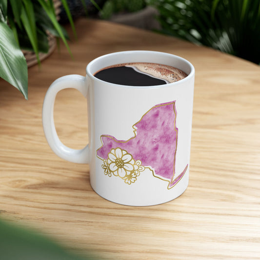 ☕ Home is Where the ❤️ Is – New York Mug – City Lights & Cozy Sips 🗽