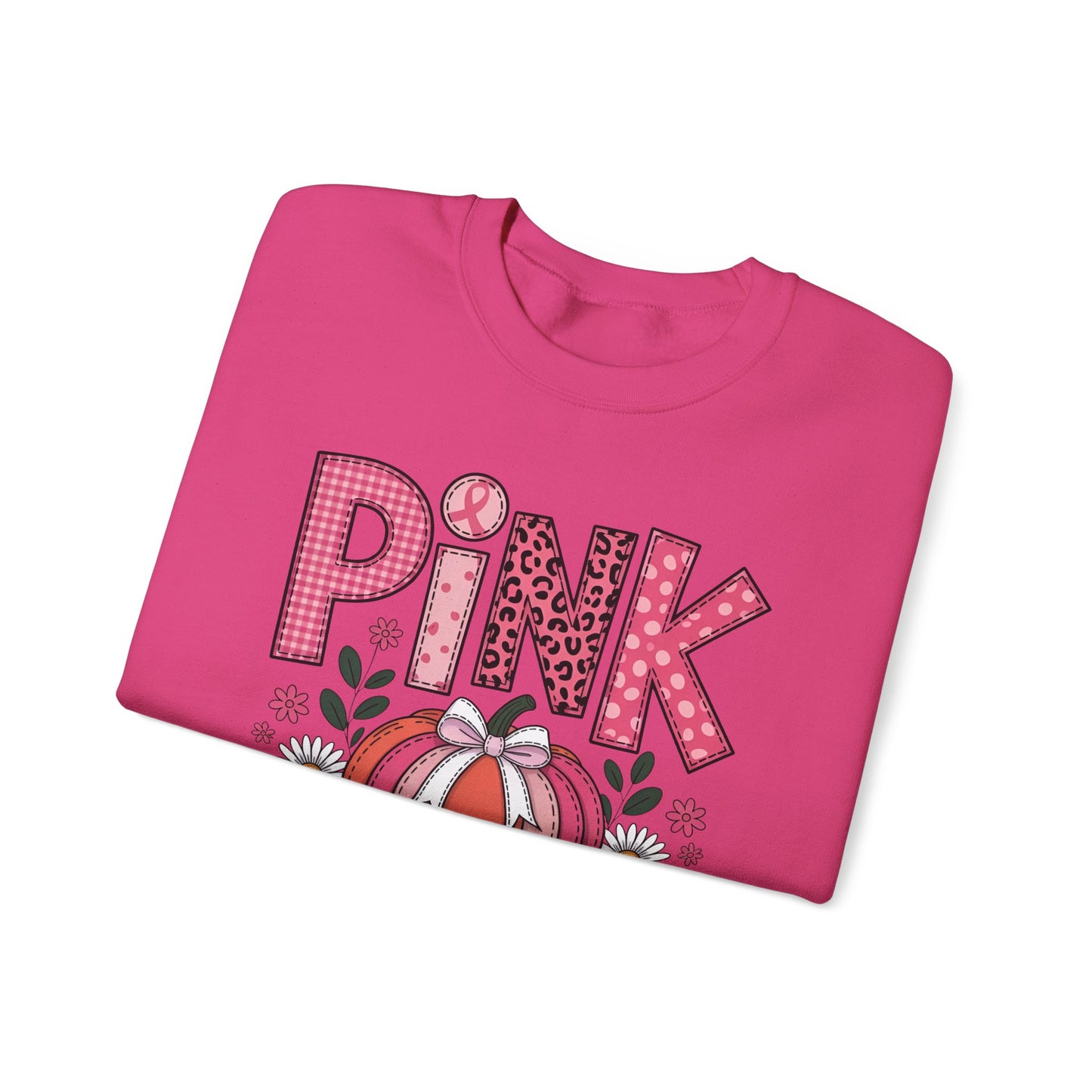 🎃🎀 Pink Out Pumpkin Sweatshirt – Fall Breast Cancer Awareness