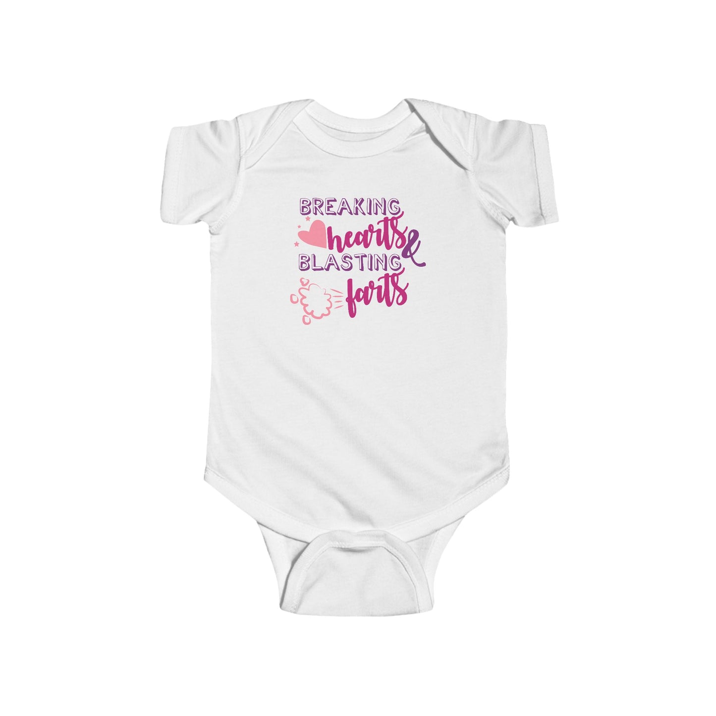 💥 Breaking Hearts & Blasting Farts Baby Onesie – Funny & Adorable Outfit 👶✨