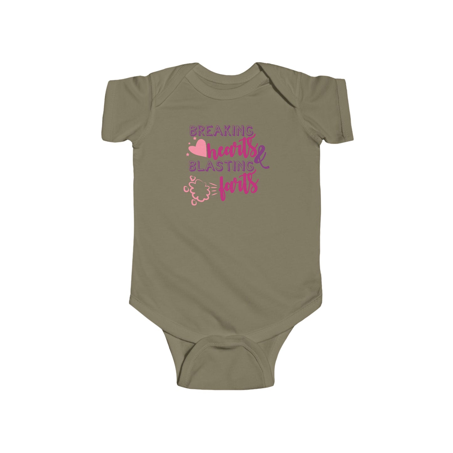💥 Breaking Hearts & Blasting Farts Baby Onesie – Funny & Adorable Outfit 👶✨
