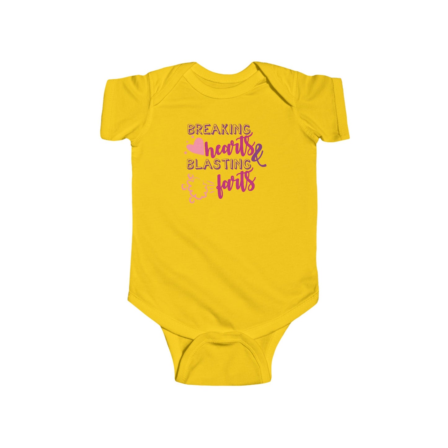 💥 Breaking Hearts & Blasting Farts Baby Onesie – Funny & Adorable Outfit 👶✨
