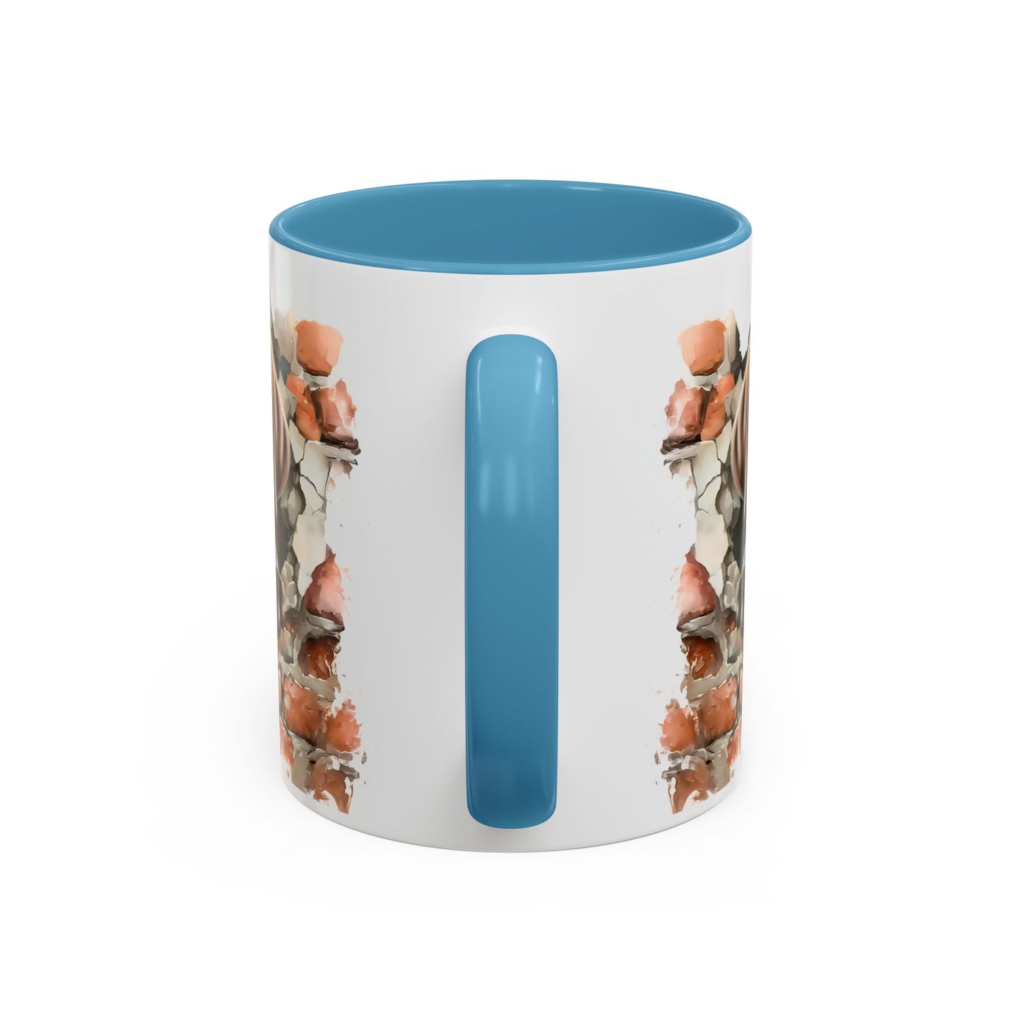 🐶🍫 Chocolate Lab Puppy Accent Mug – Sweet Brown Pup Coffee Cup ☕💛