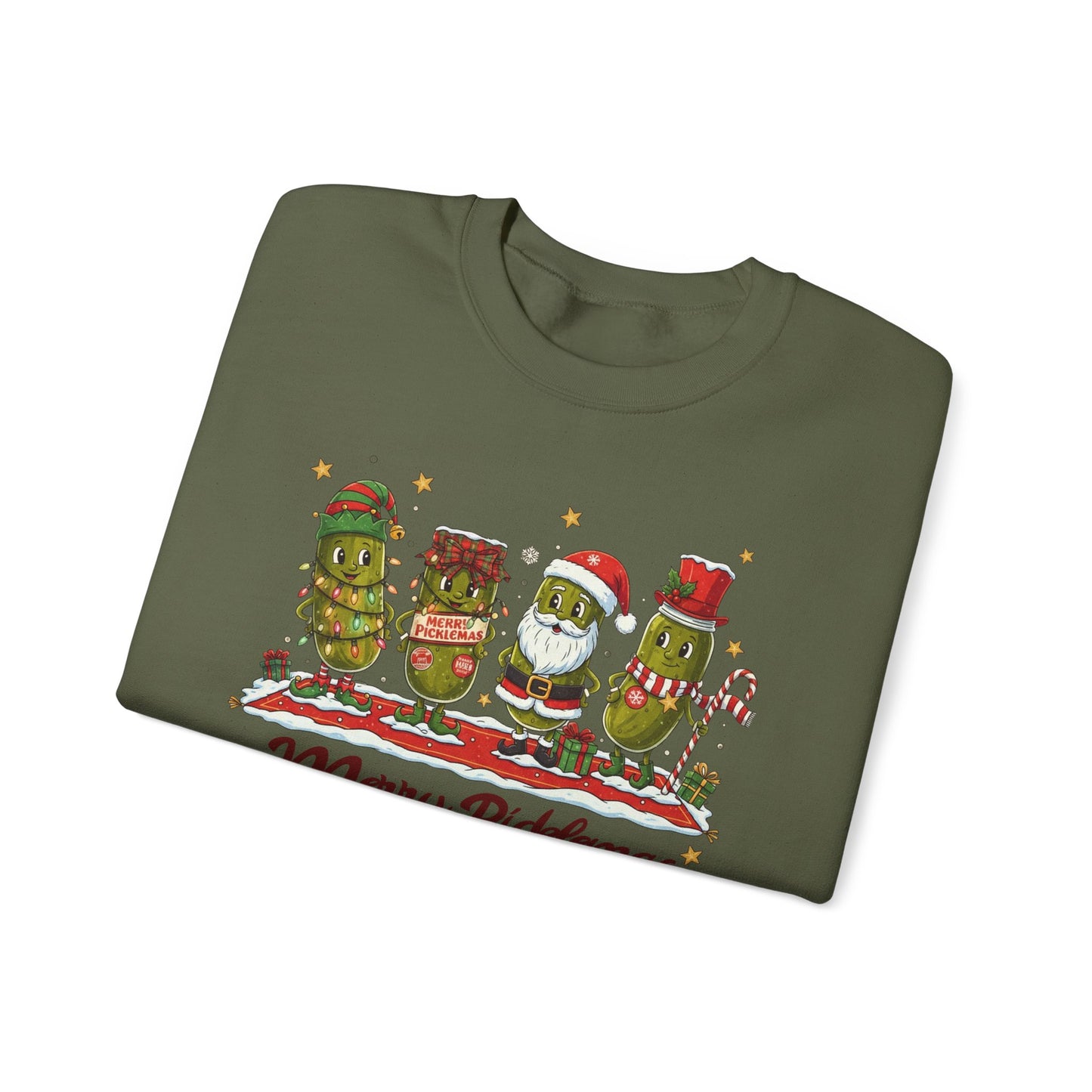 🎄🥒 Merry Picklemas Sweatshirt – Funny Holiday Dill-Lovers Gift