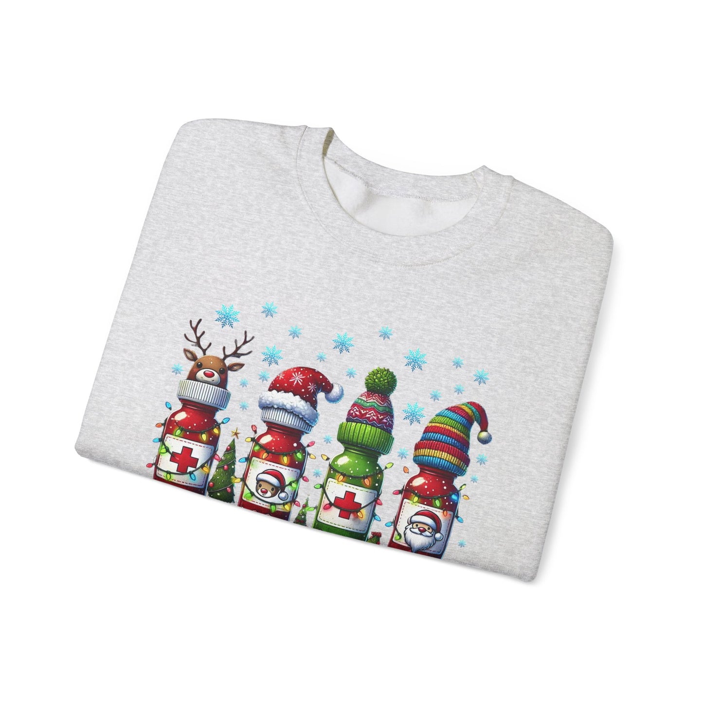 🎄🩺 Nurse Crew Holiday Sweatshirt – Festive Crewneck for Healthcare Heroes