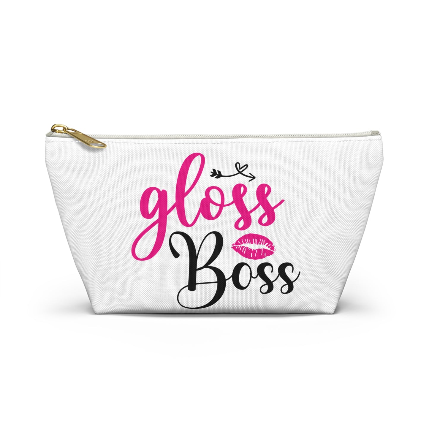 Accessory Pouch – "Gloss Boss" Pink Makeup Bag