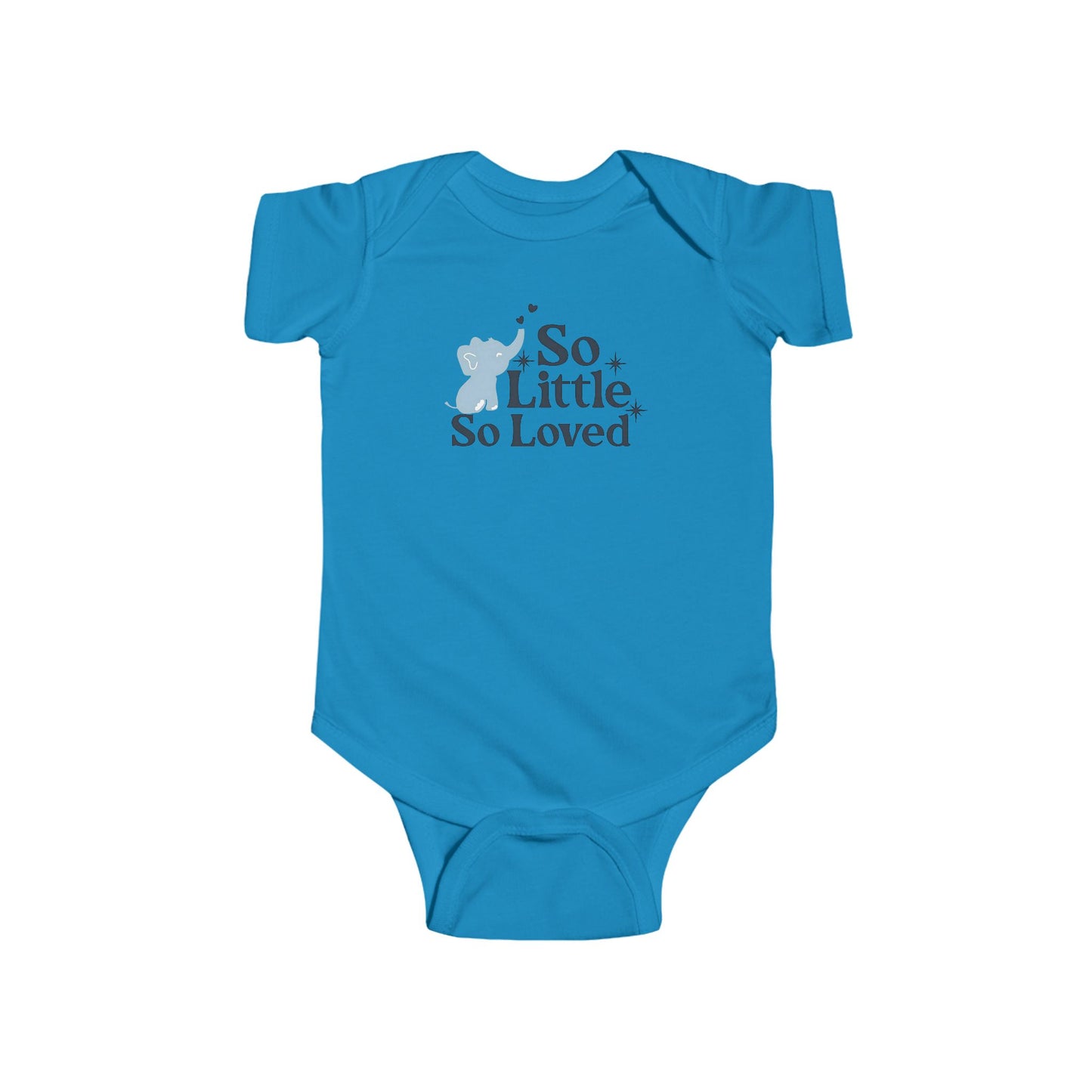 So Little So Loved Baby Elephant Onesie | Infant Bodysuit | Baby Shower Gift | Newborn Outfit | Available in Organic