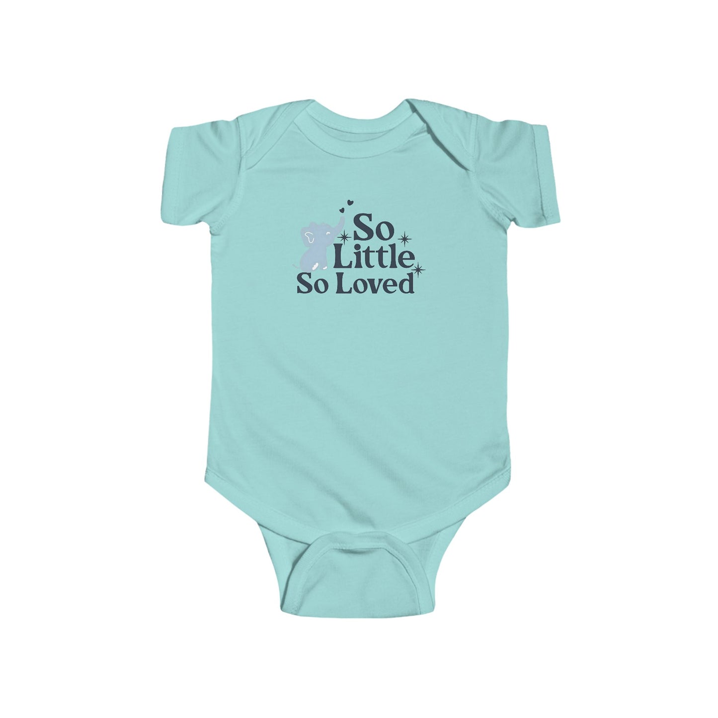 So Little So Loved Baby Elephant Onesie | Infant Bodysuit | Baby Shower Gift | Newborn Outfit | Available in Organic