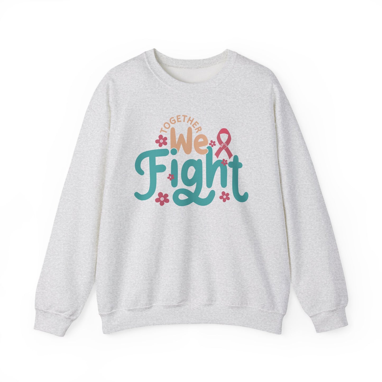 🎀🌸 Together We Fight Sweatshirt – Breast Cancer Awareness & Support Crewneck