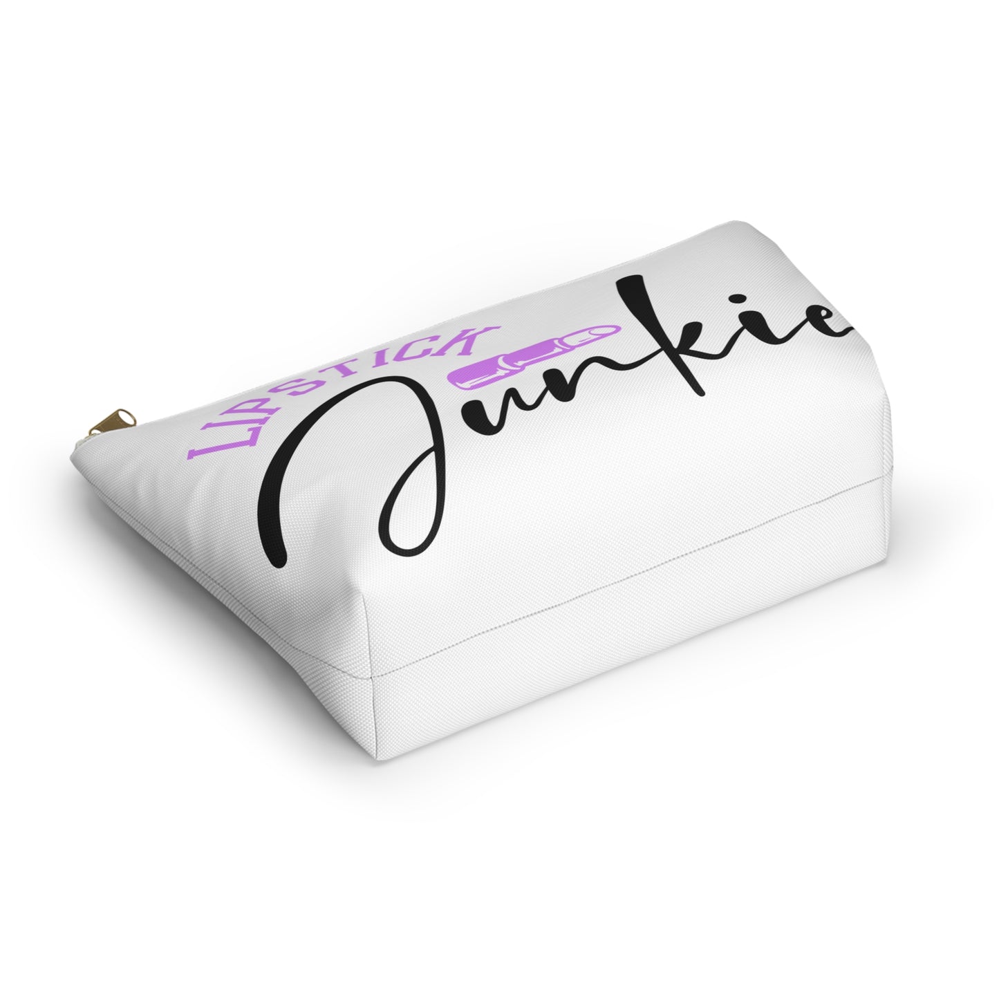 Accessory Pouch – "Lipstick Junkie" Purple Makeup Bag