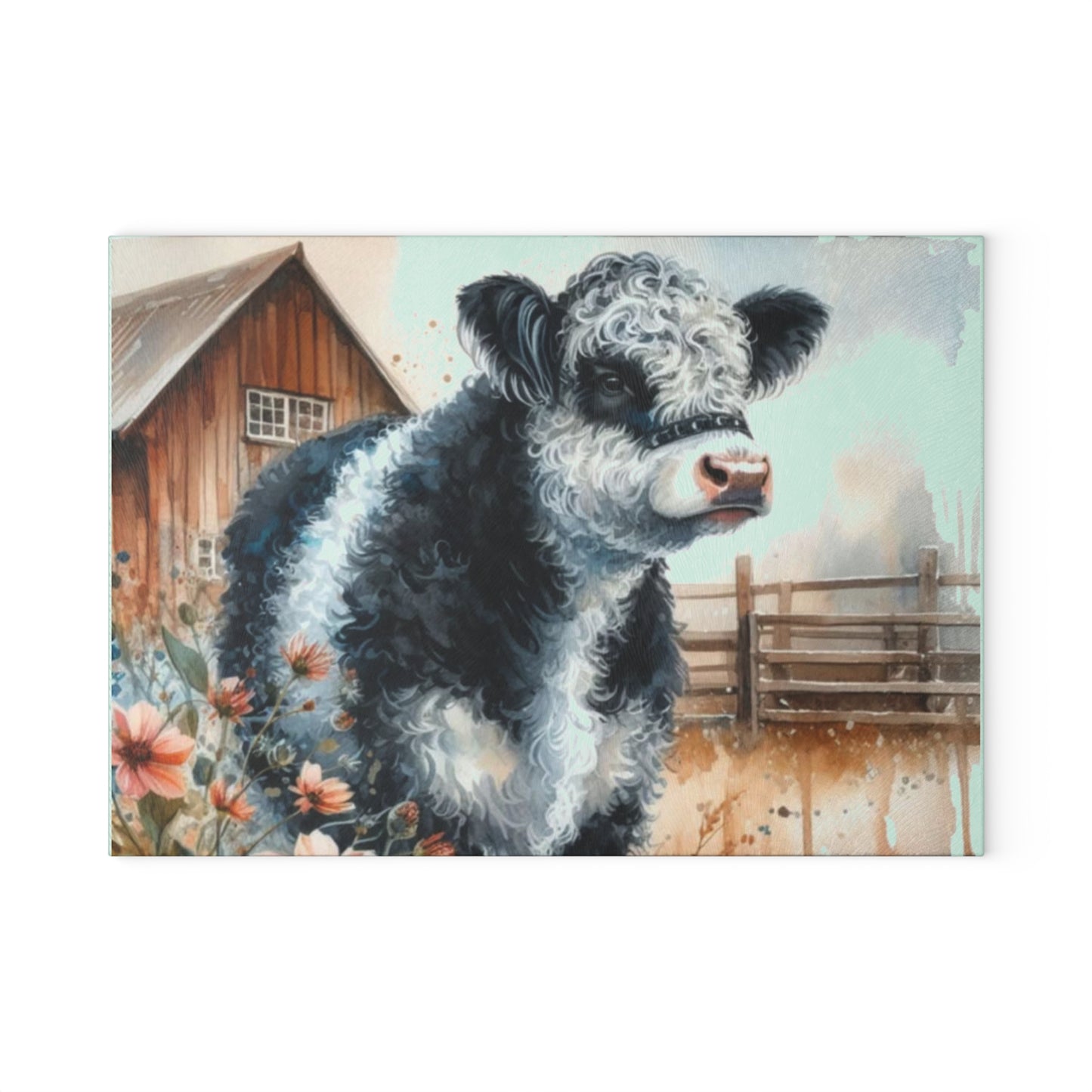🐮 Oreo Cow Farmhouse Cutting Board – Rustic Country Charm for Your Kitchen 🌾