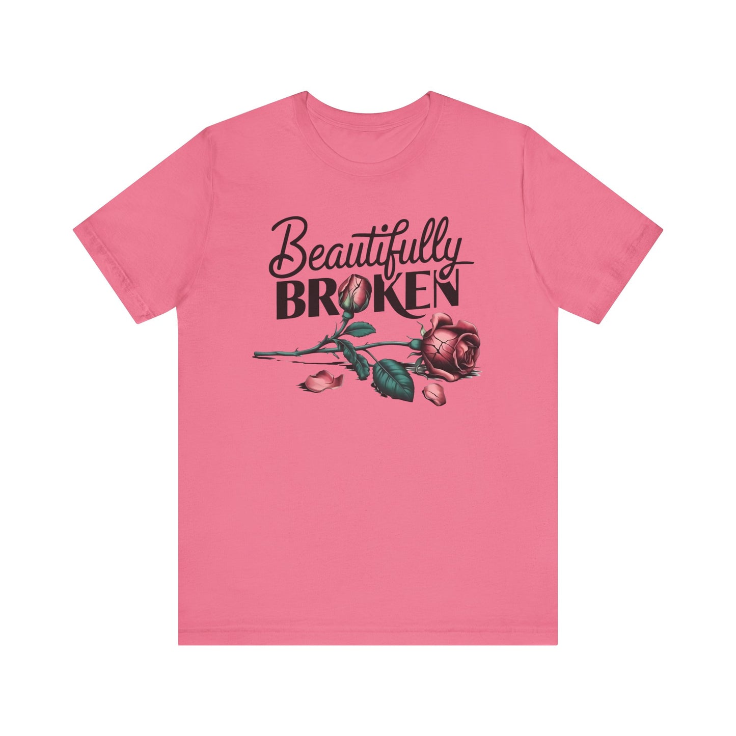 Camiseta Rosa “Beautifully Broken”: una camiseta empoderante con una elegancia suave