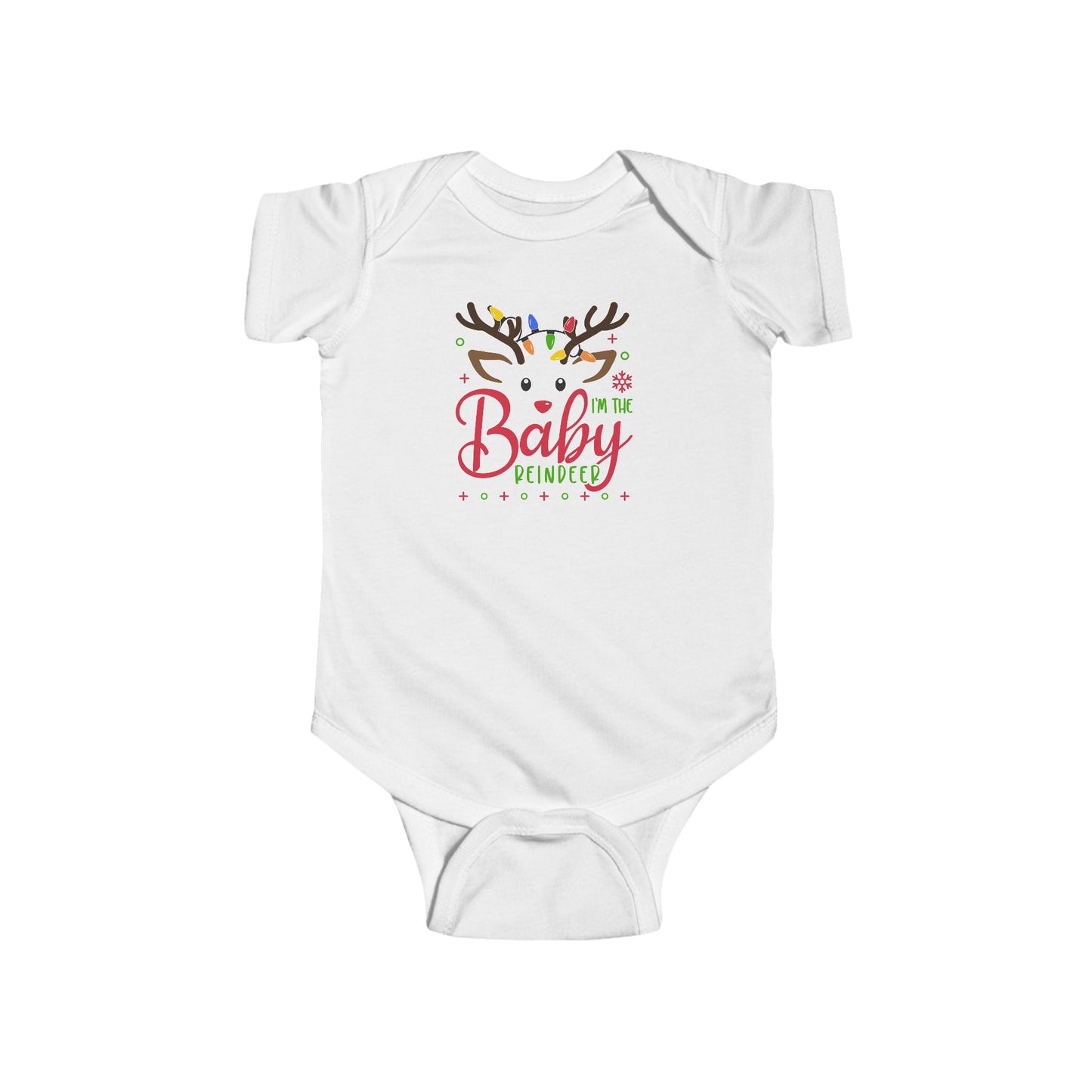 🦌 “I’m the Baby Reindeer” Baby Onesie – Adorable Holiday Cheer ✨